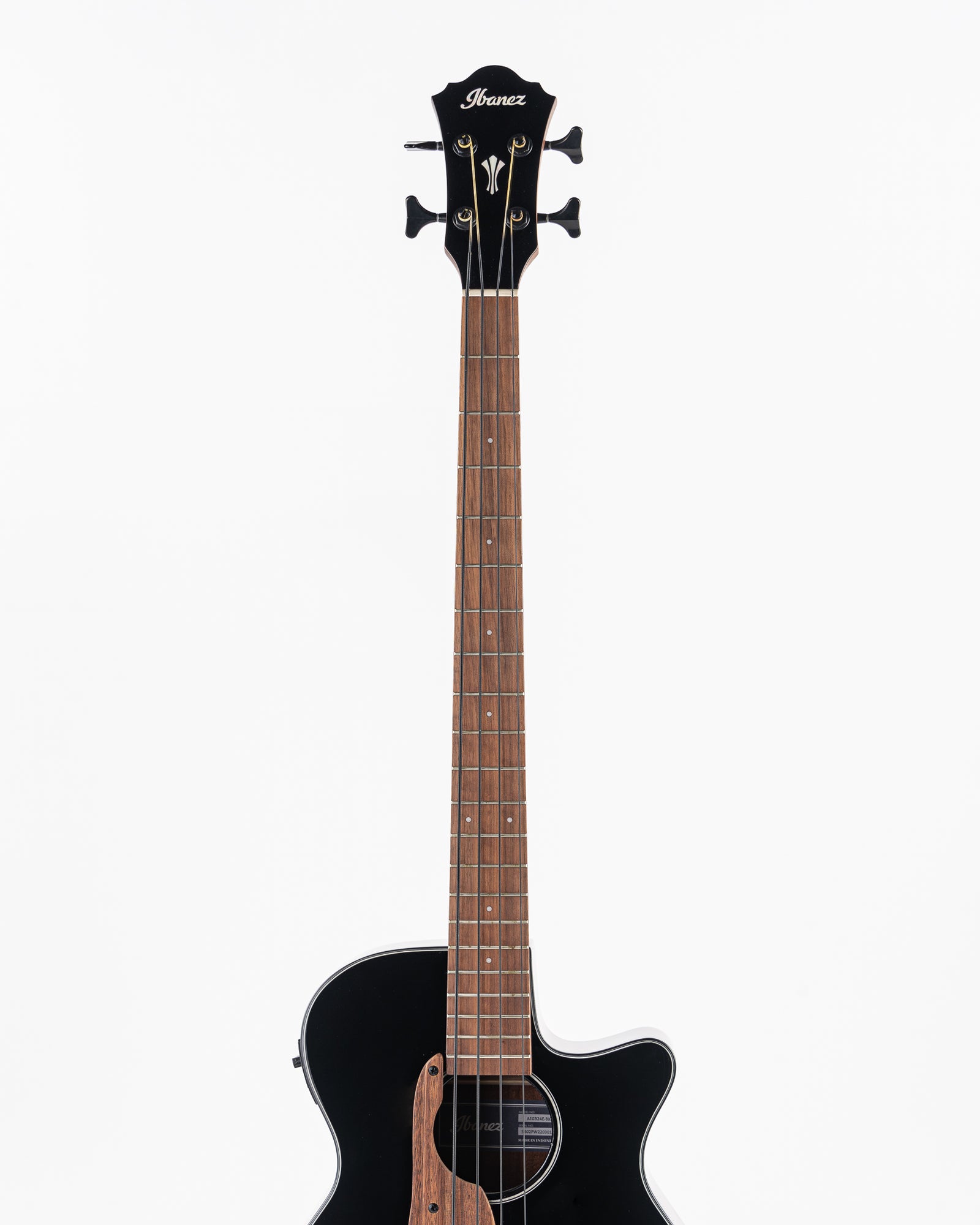 B-STOCK Ibanez AEGB24E Acoustic Electric Bass - Black Top