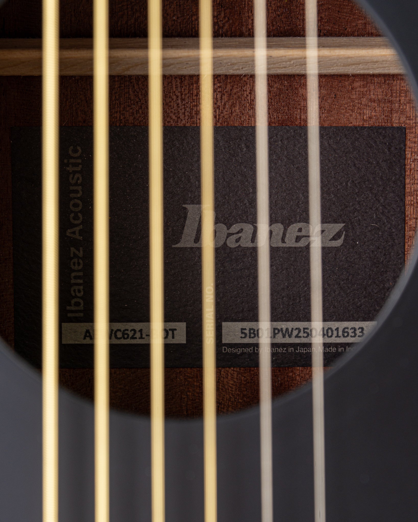 Ibanez AEWC621 Acoustic Electric Guitar - Black Out