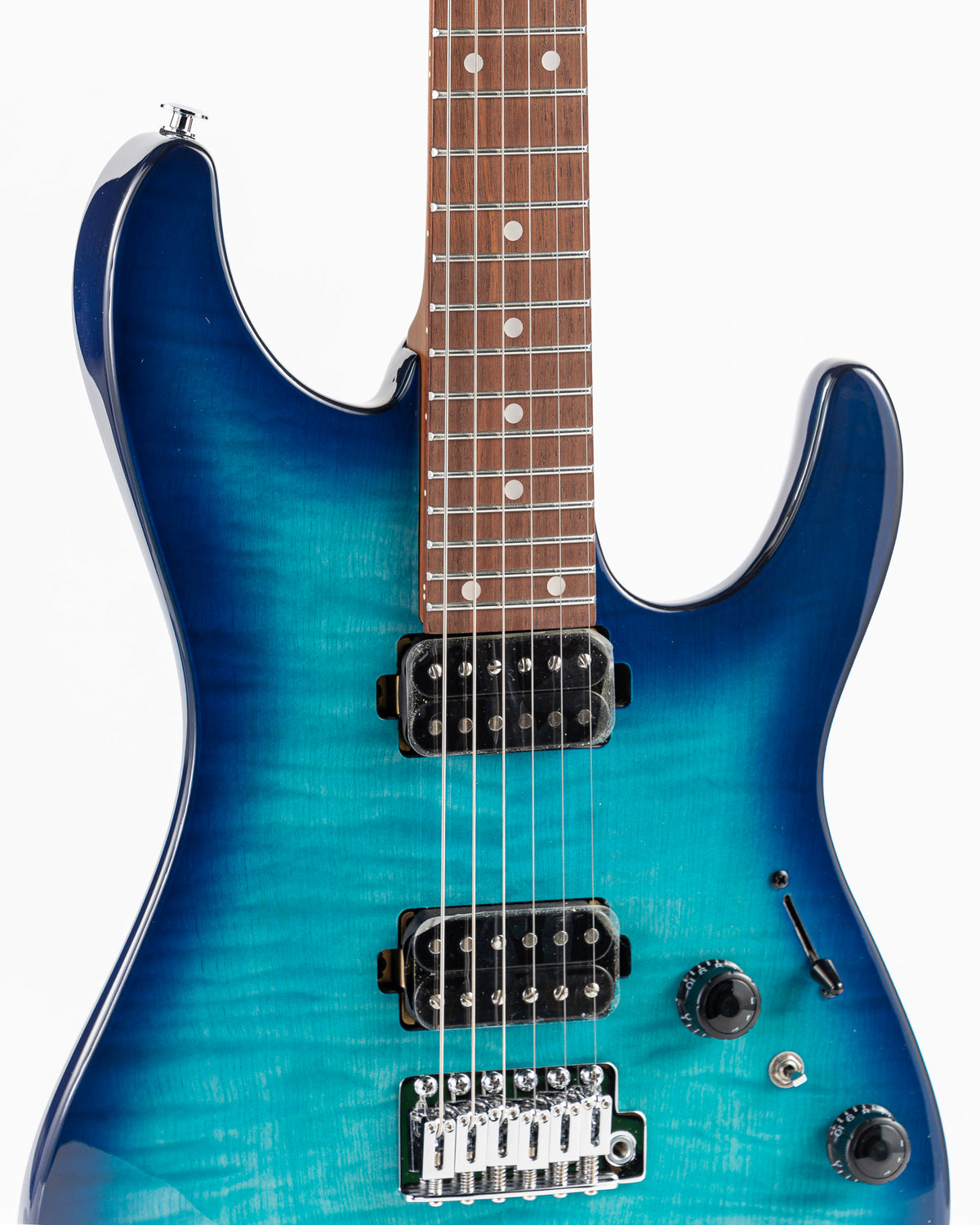 Ibanez AZ24S1F Electric Guitar - Transparent Turquoise Burst