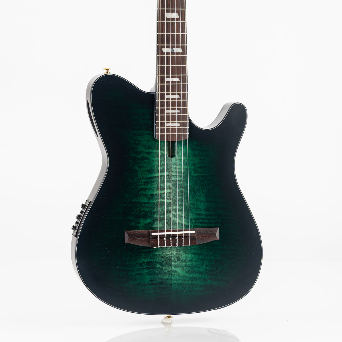 Ibanez FRH20 FMN Thinline Acoustic-Electric Guitar - Dark Emerald Green Low Gloss