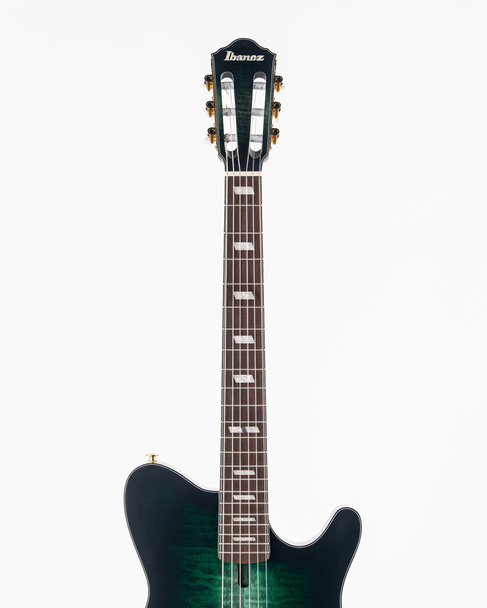 Ibanez FRH20 FMN Thinline Acoustic-Electric Guitar - Dark Emerald Green Low Gloss