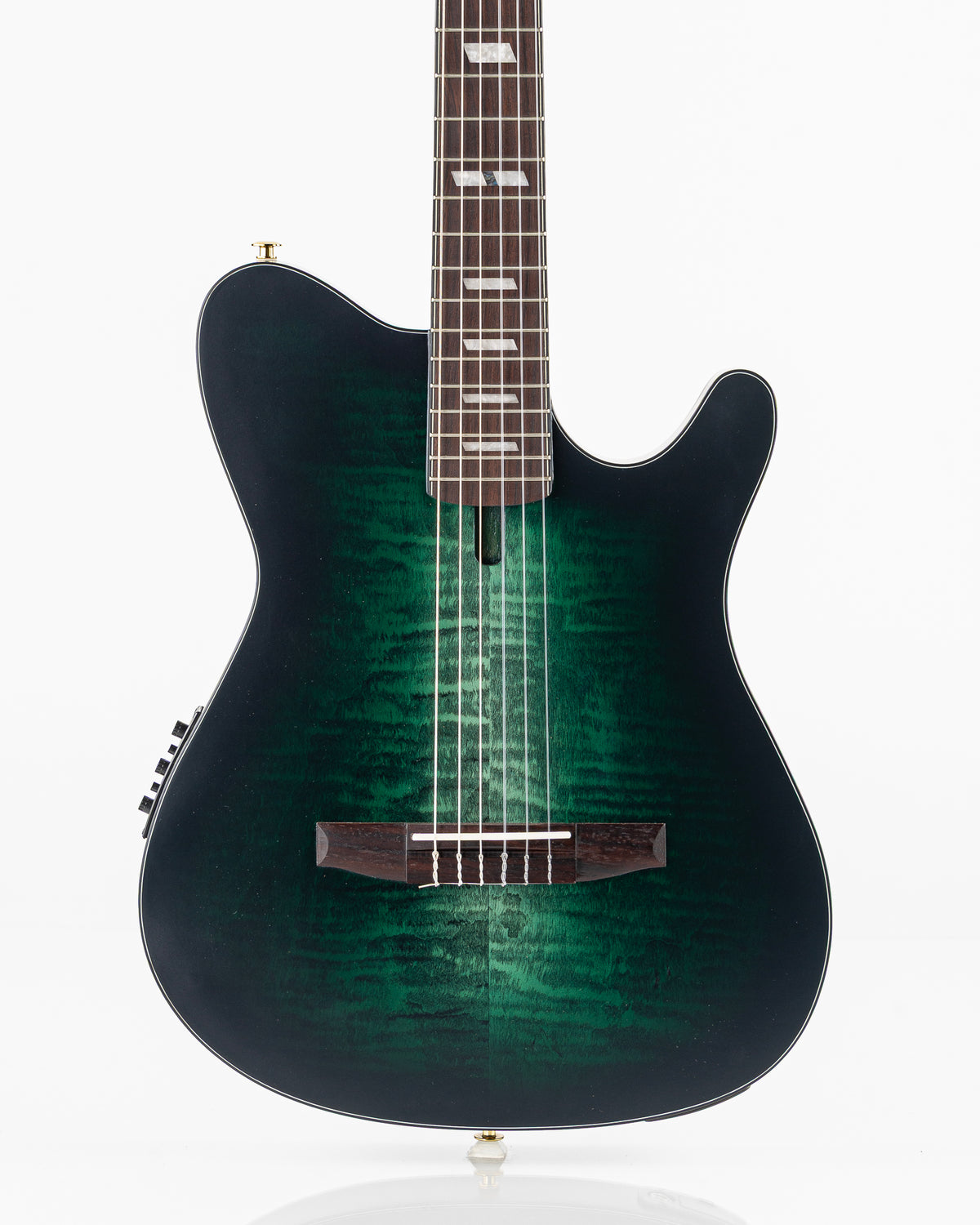 Ibanez FRH20 FMN Thinline Acoustic-Electric Guitar - Dark Emerald Green Low Gloss