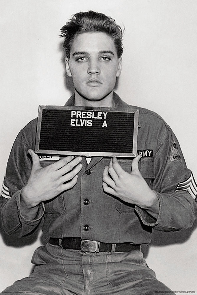 Elvis Enlistment Photo - 24x36 Poster