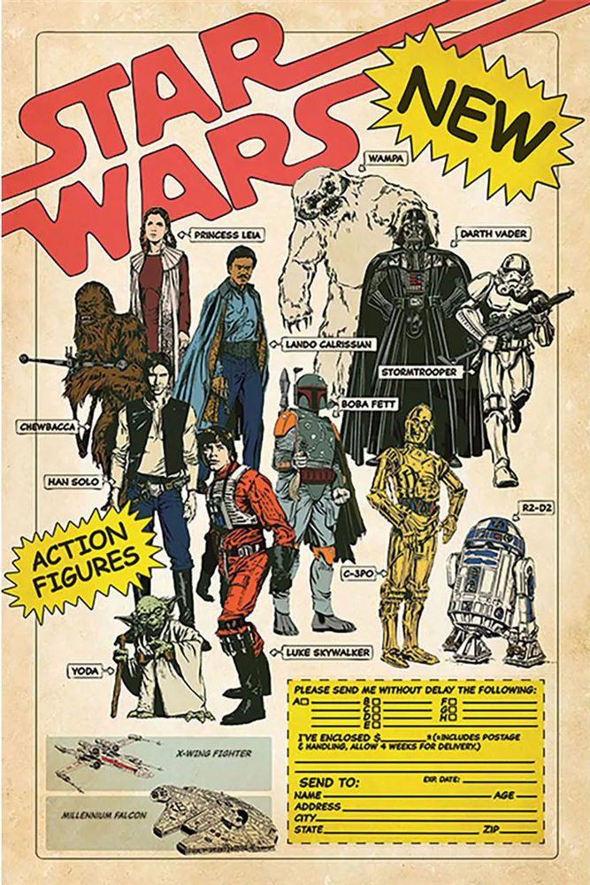 Star Wars Action Figures - 24x36 Poster