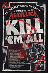 Metallica - Kill &#39;Em All Tour 93 Tour - 24 x 36 Poster