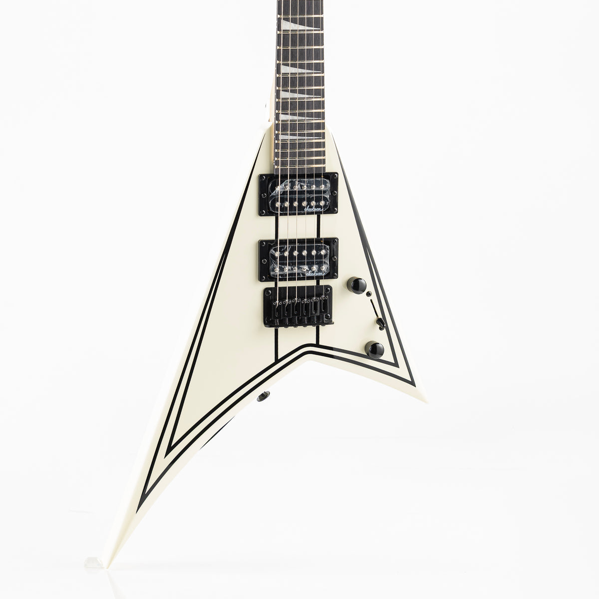 Jackson JS1XM Randy Rhoads Minion Electric Guitar - White with Black Stripes