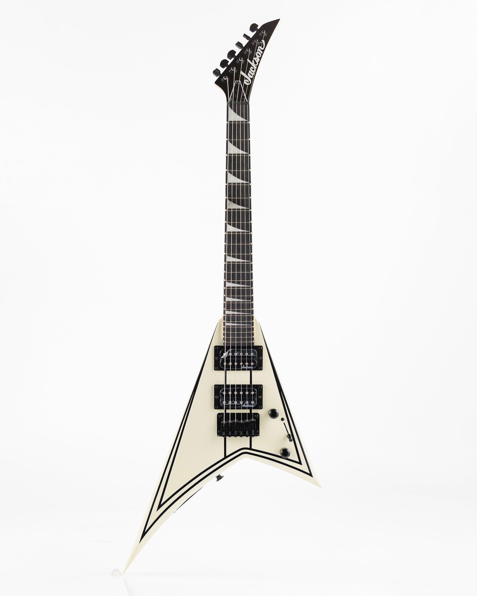 Jackson JS1XM Randy Rhoads Minion Electric Guitar - White with Black Stripes