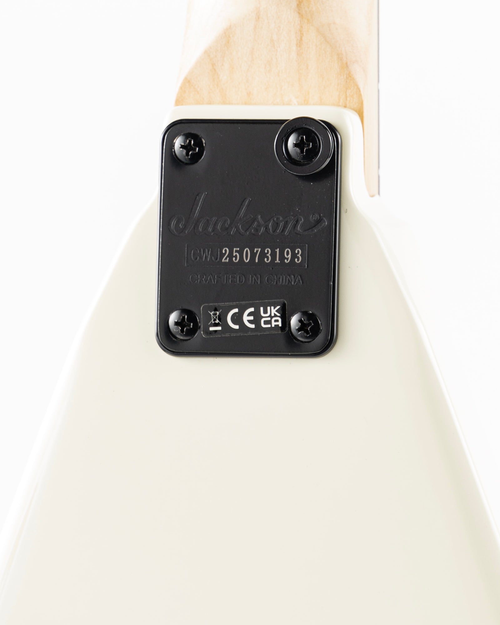 Jackson JS1XM Randy Rhoads Minion Electric Guitar - White with Black Stripes