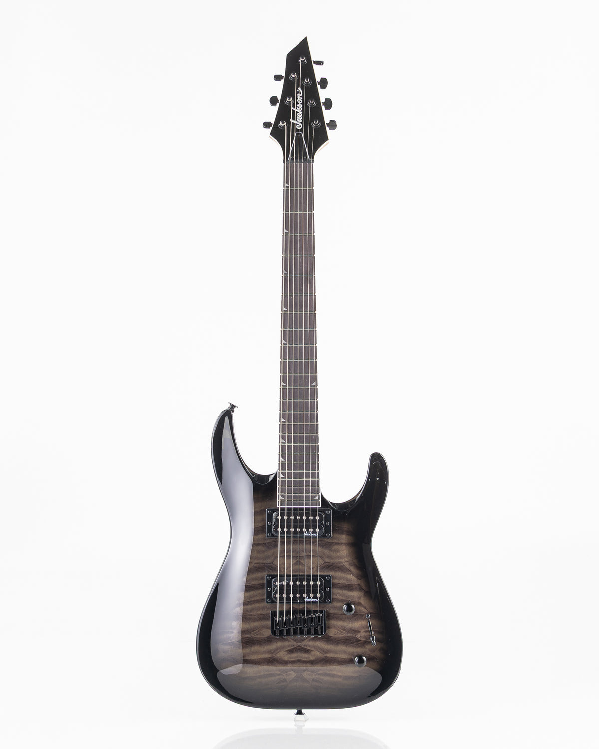 Jackson JS Series Dinky Arch Top JS22Q-7 DKA HT 7-String Electric Guitar - Translucent Black Burst