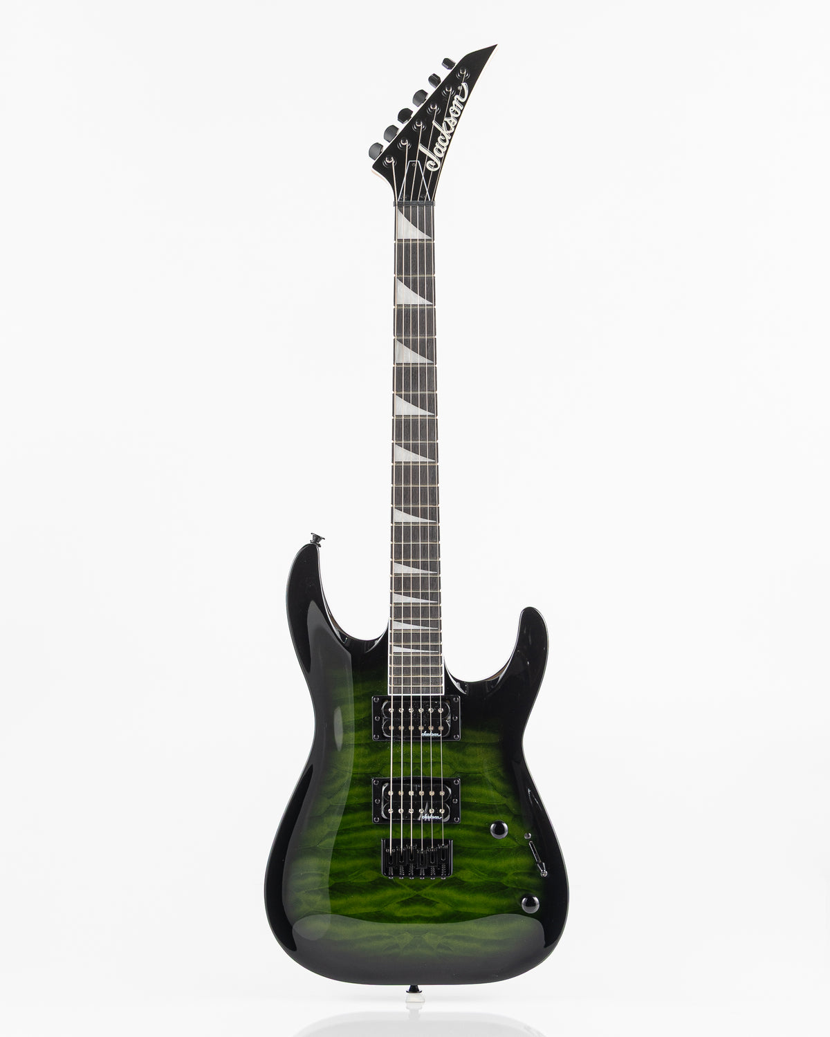 Jackson JS32Q DKA HT Dinky Hard-Tail Electric Guitar - Translucent Green Burst