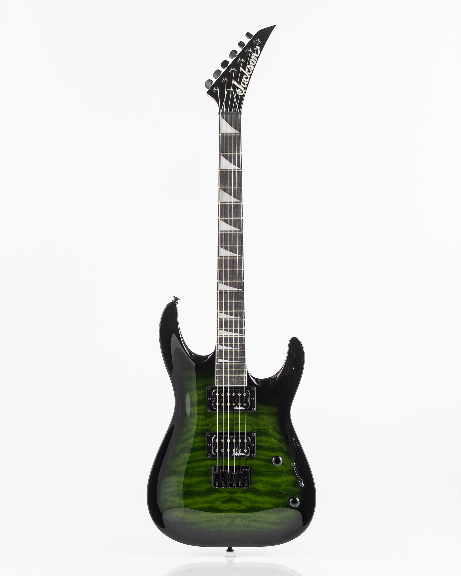 Jackson JS32Q DKA HT Dinky Hard-Tail Electric Guitar - Translucent Green Burst