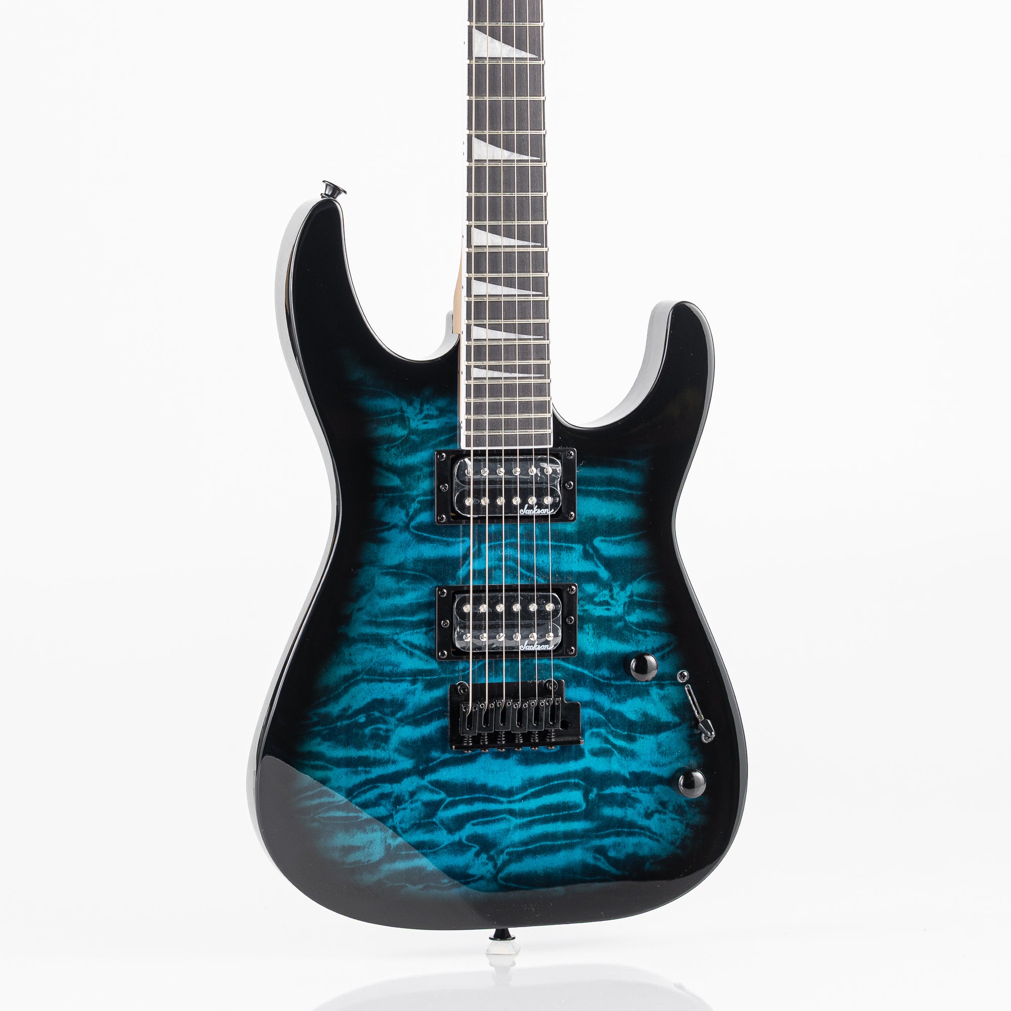 Jackson JS Series Dinky JS20 DKQ 2PT Electric Guitar - Transparent Blue Burst