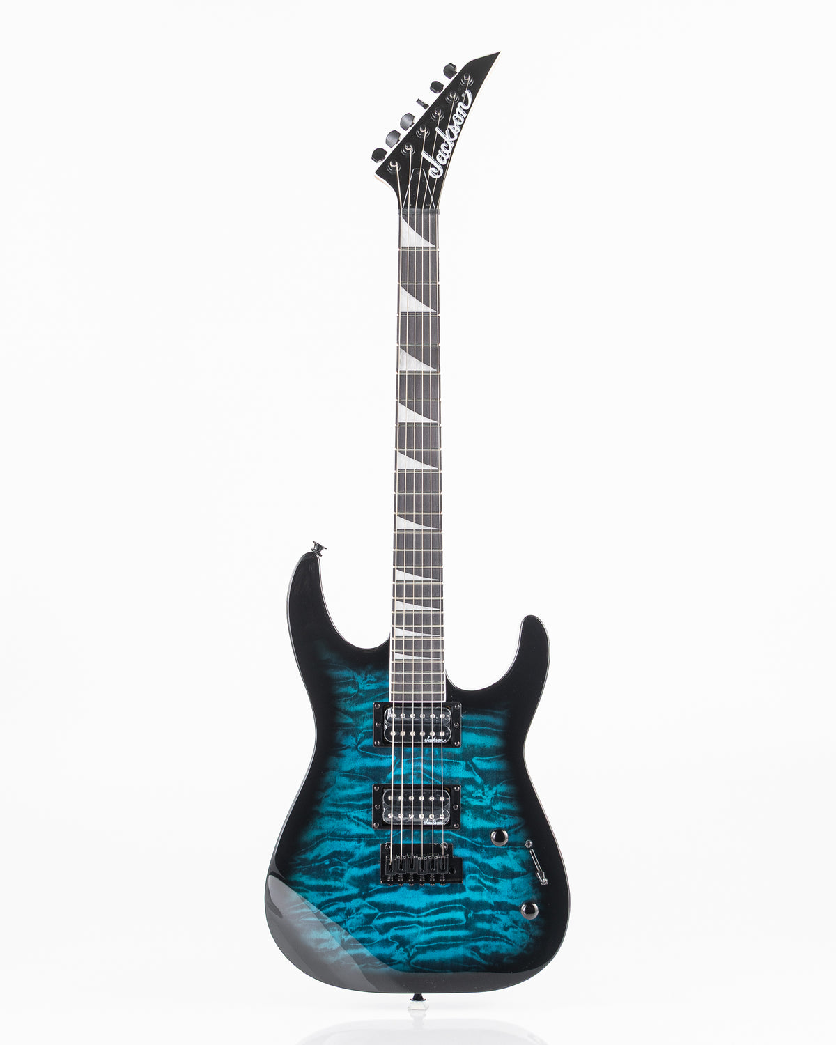 Jackson JS Series Dinky JS20 DKQ 2PT Electric Guitar - Transparent Blue Burst