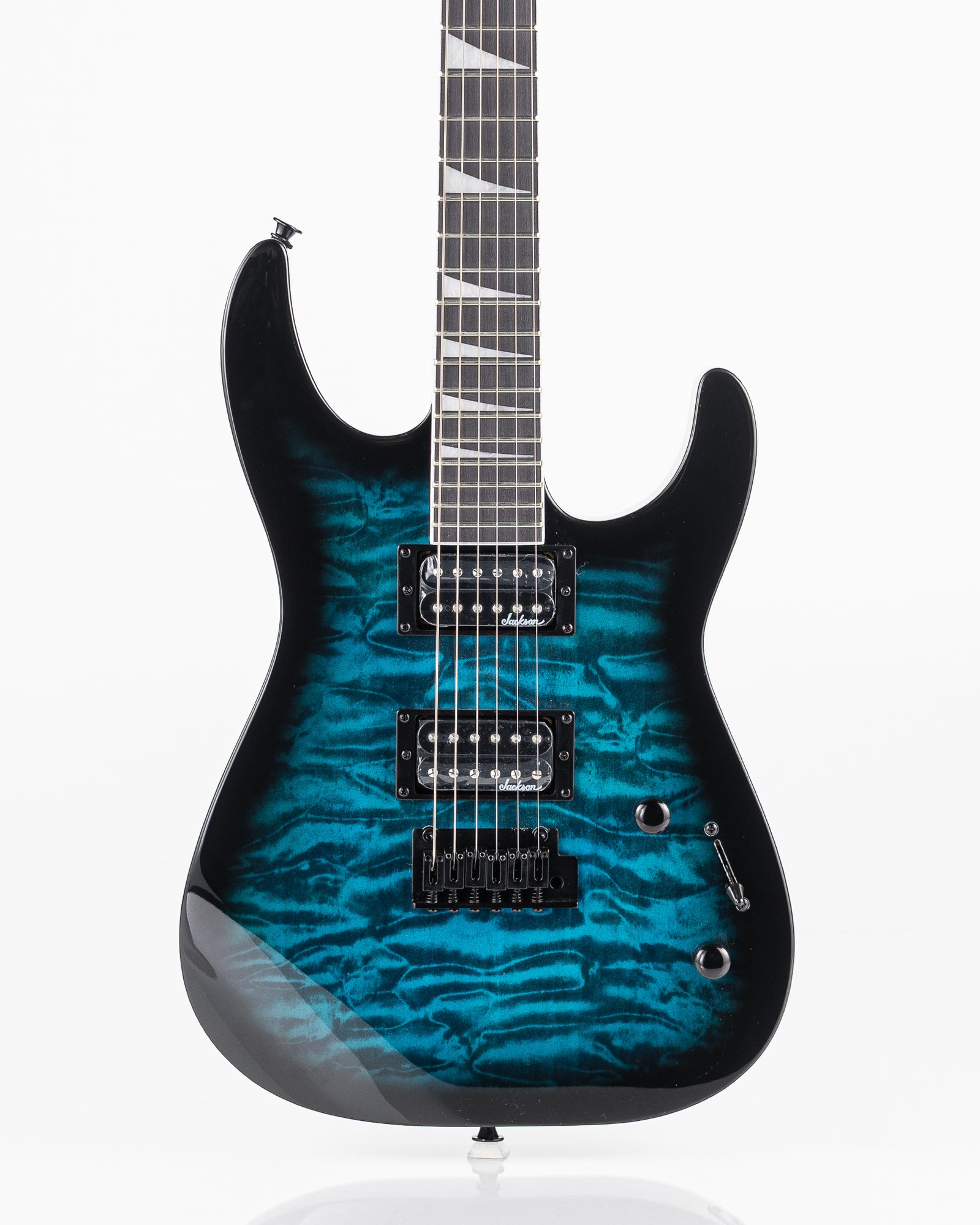 Jackson JS Series Dinky JS20 DKQ 2PT Electric Guitar - Transparent Blue Burst