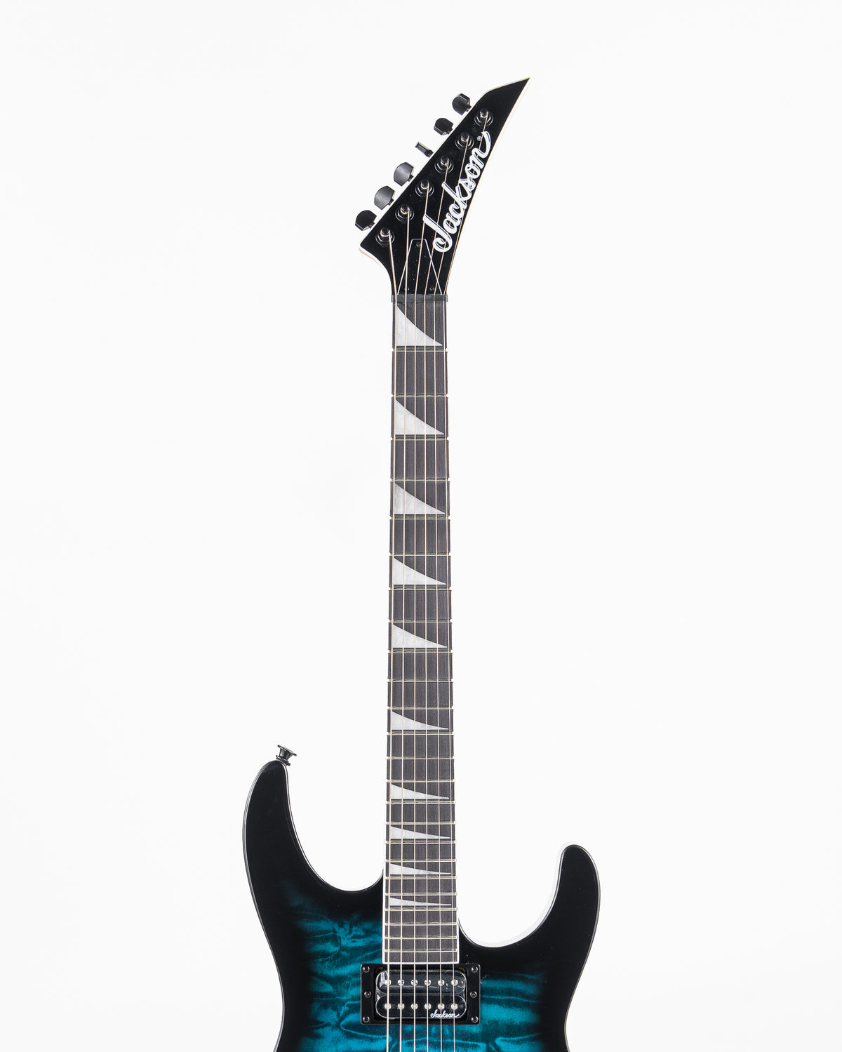 Jackson JS Series Dinky JS20 DKQ 2PT Electric Guitar - Transparent Blue Burst