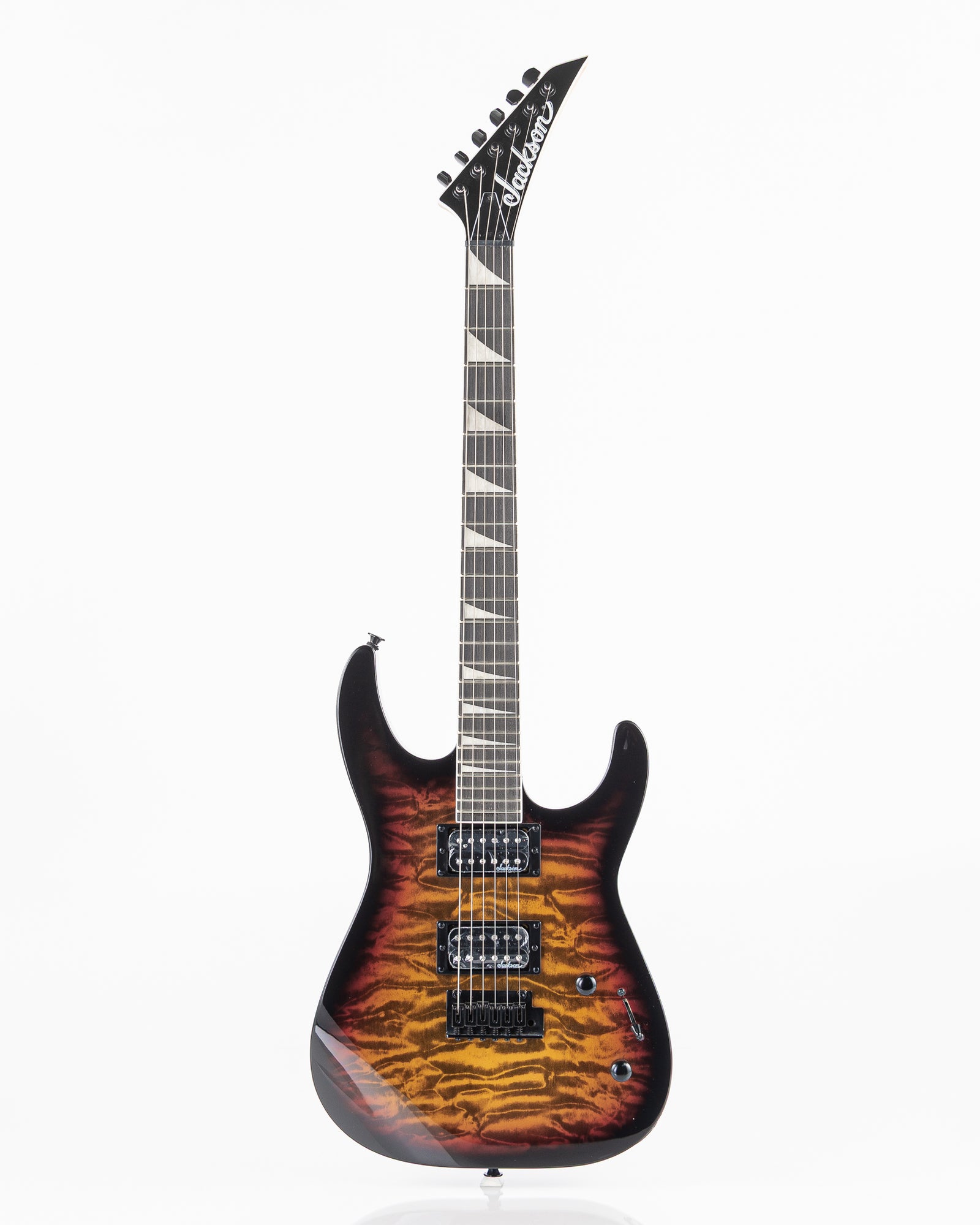 Jackson JS Series Dinky JS20 DKQ 2PT Electric Guitar - Transparent Tobacco Burst