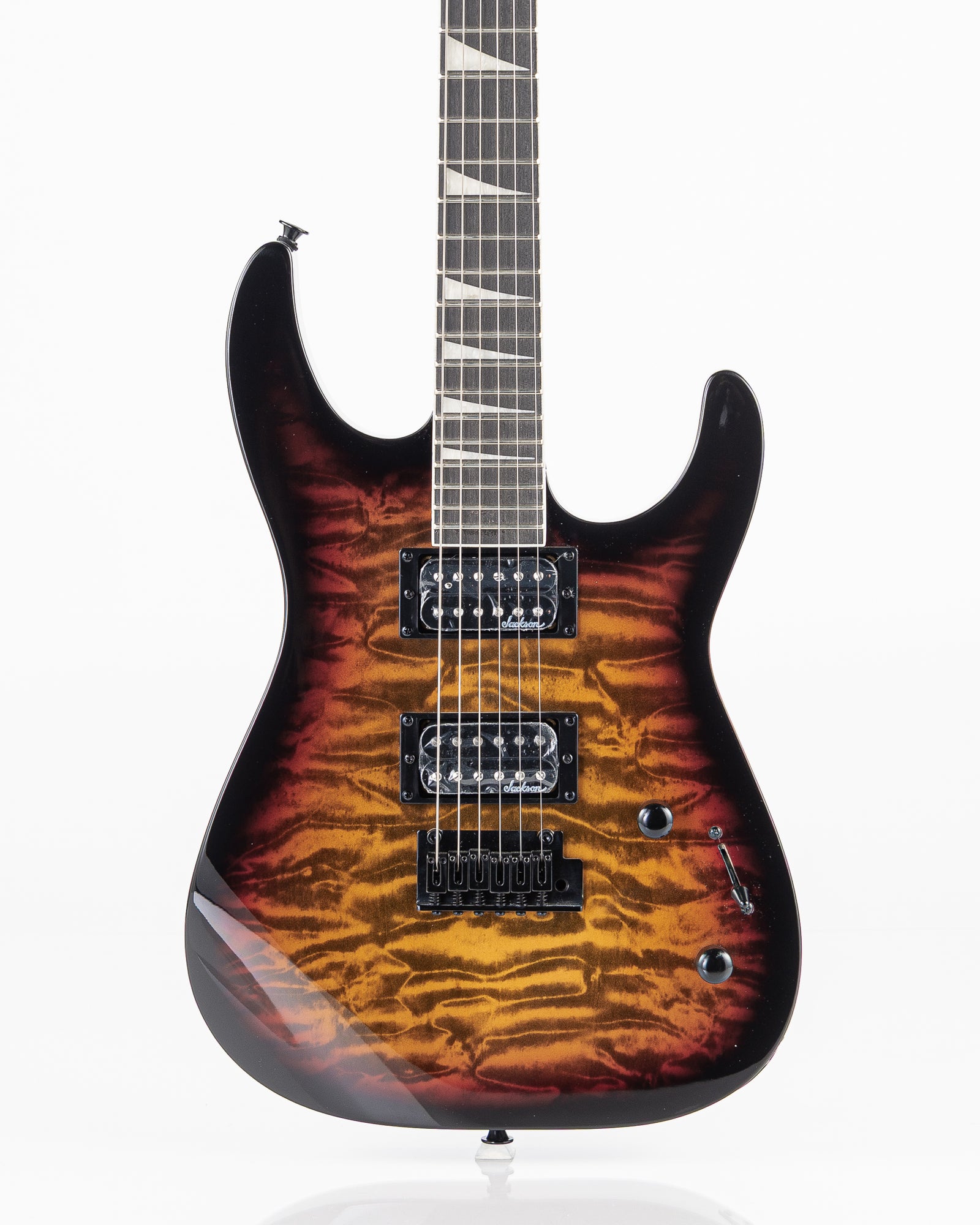 Jackson JS Series Dinky JS20 DKQ 2PT Electric Guitar - Transparent Tobacco Burst
