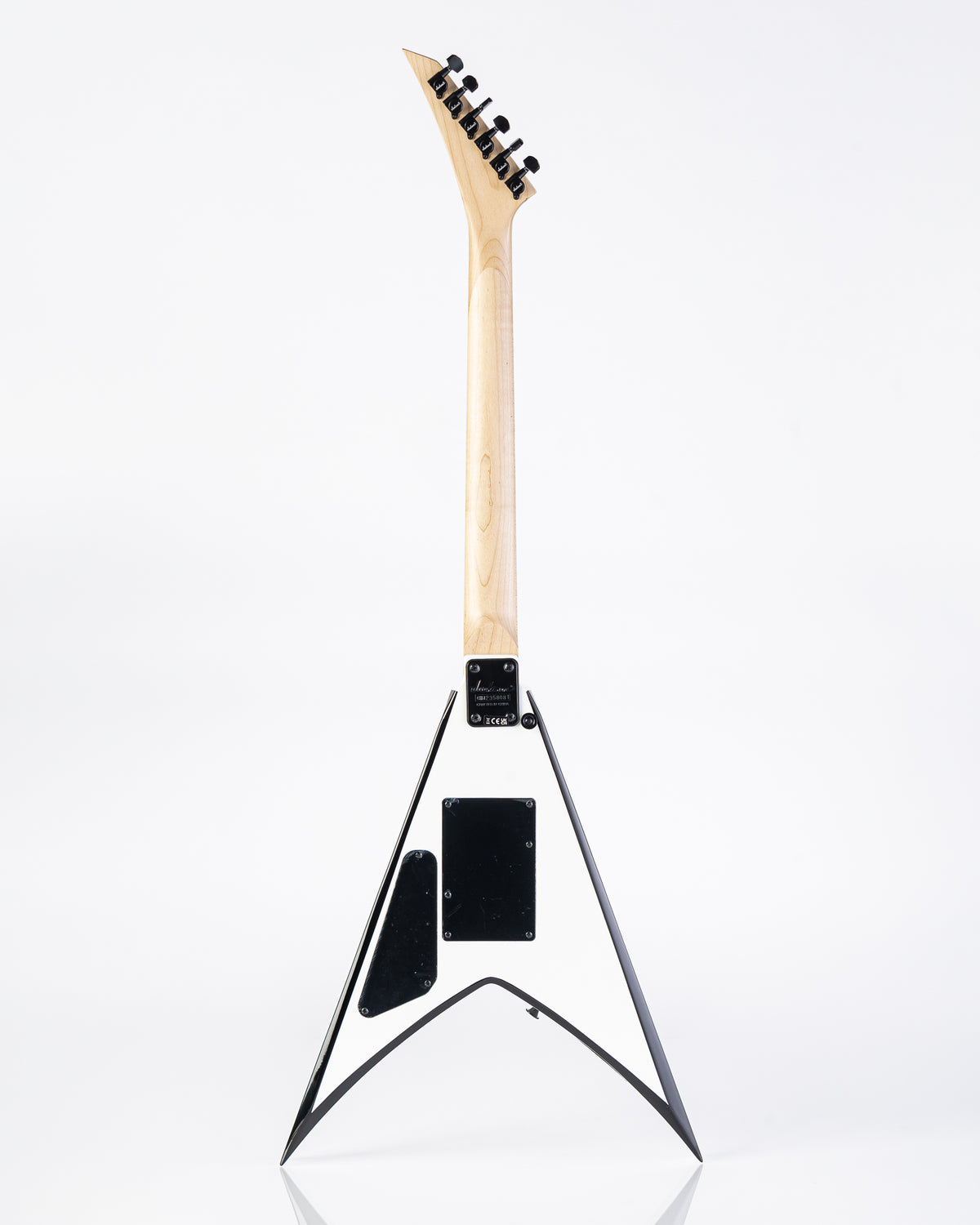 Jackson JS Series JS32 King V Electric Guitar - White With Black Bevels