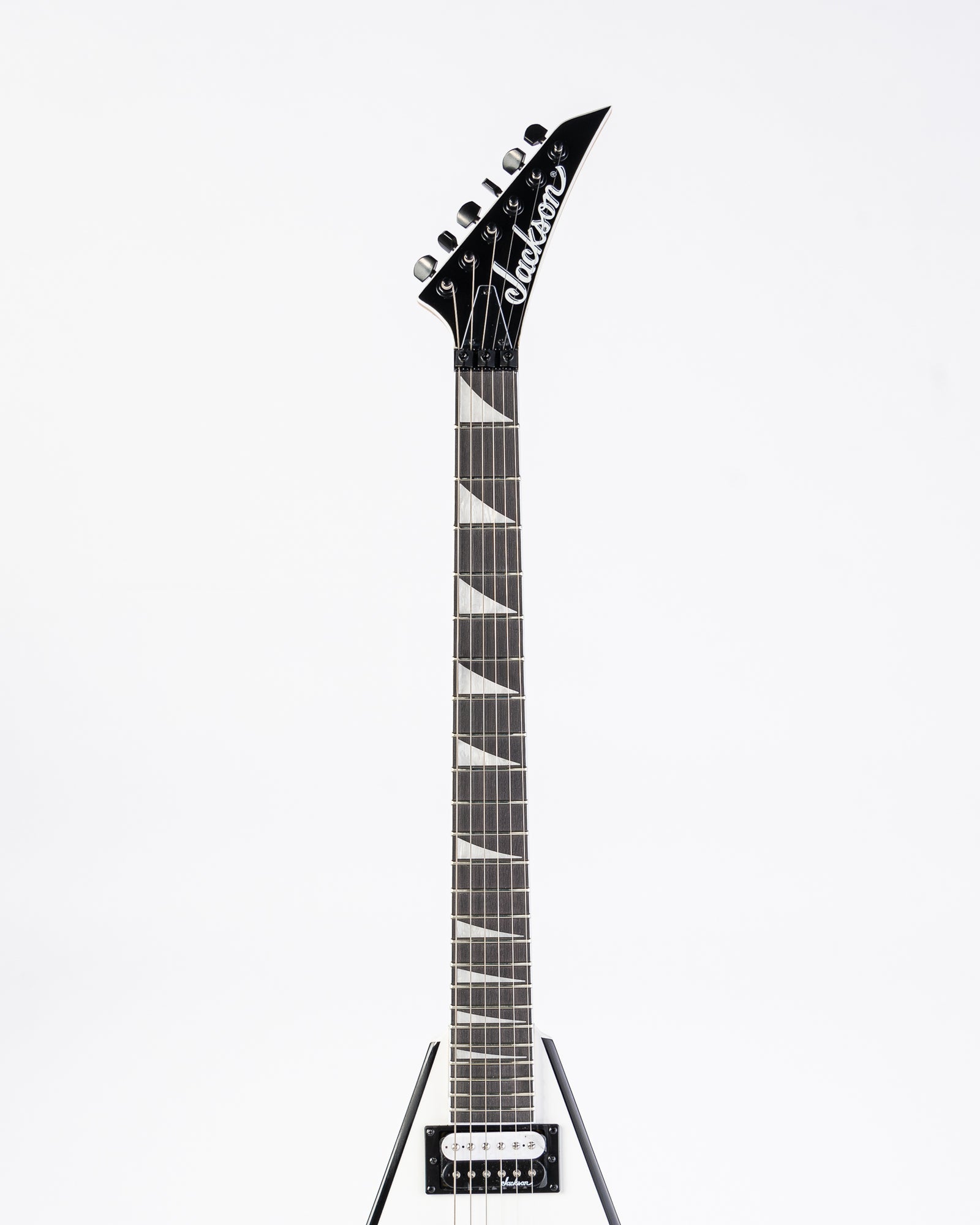 Jackson JS Series JS32 King V Electric Guitar - White With Black Bevels