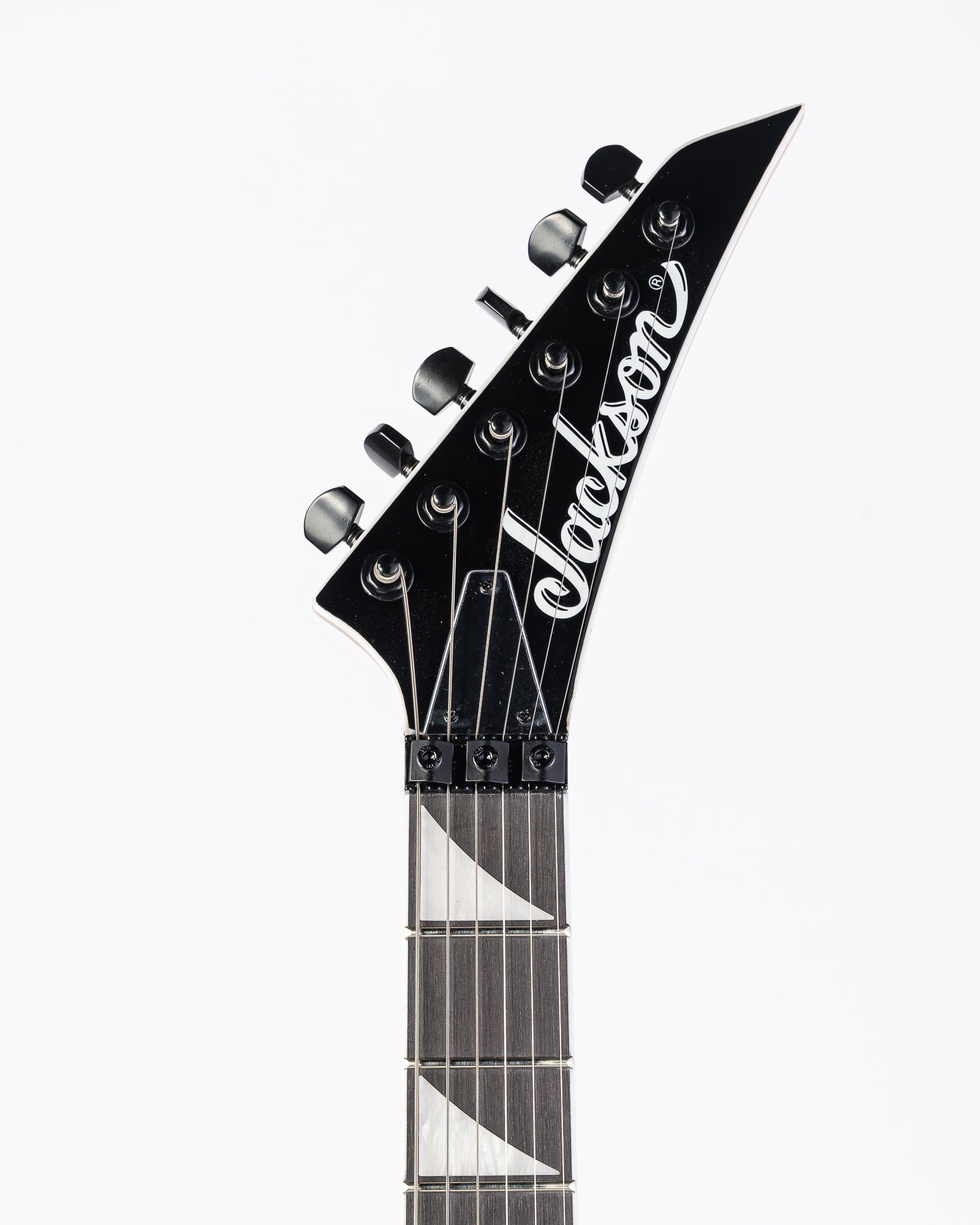 Jackson JS Series JS32 King V Electric Guitar - White With Black Bevels