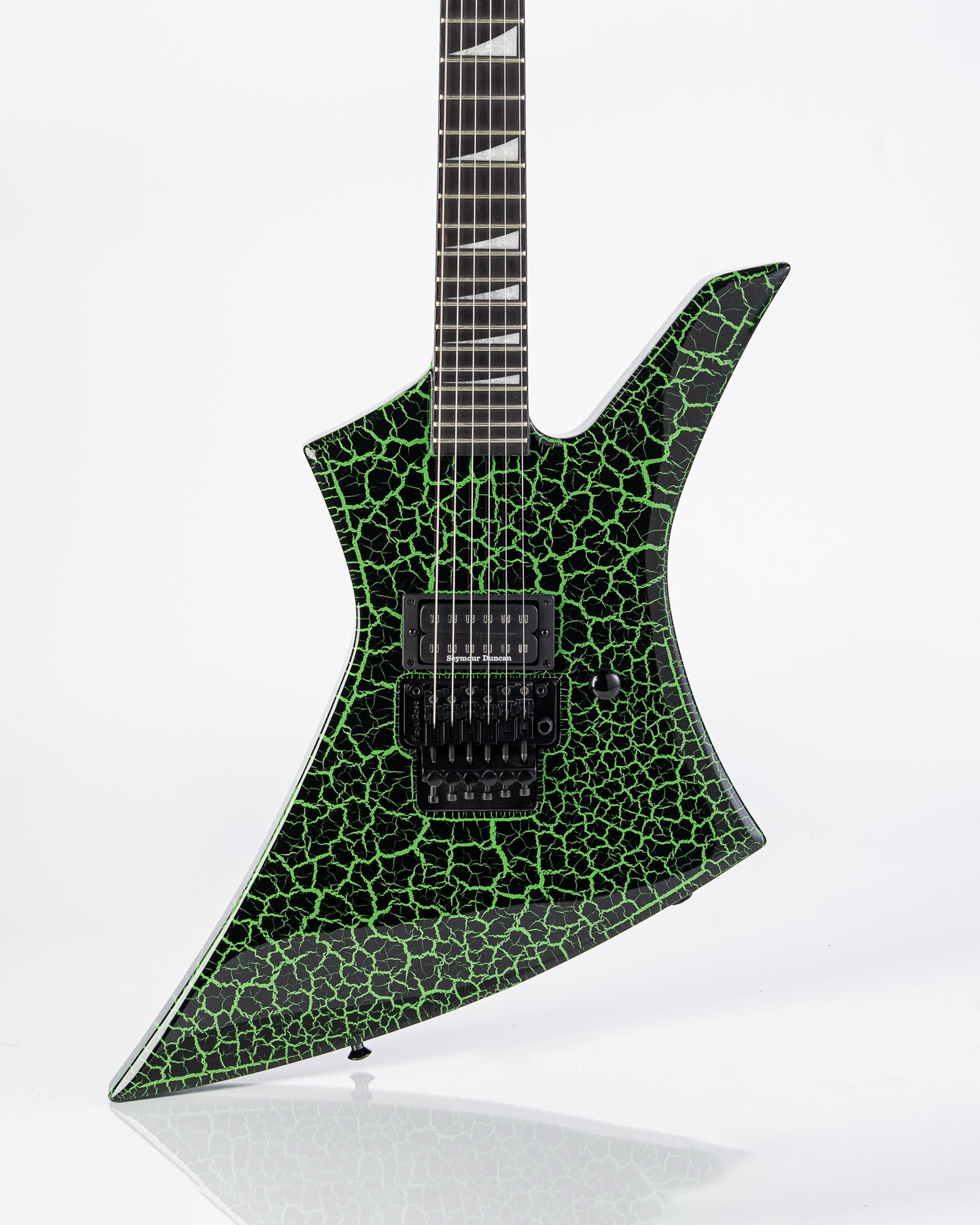 Jackson Pro Series Brandon Ellis Kelly with Ebony Fingerboard Electric Guitar- Green Crackle