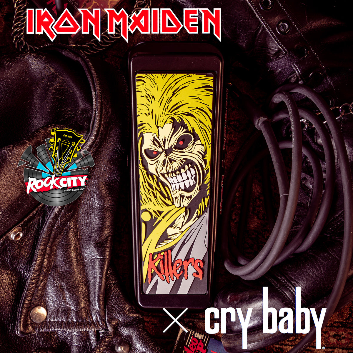 Dunlop IM95K Iron Maiden Killers Limited Edition Cry Baby Wah Guitar Pedal