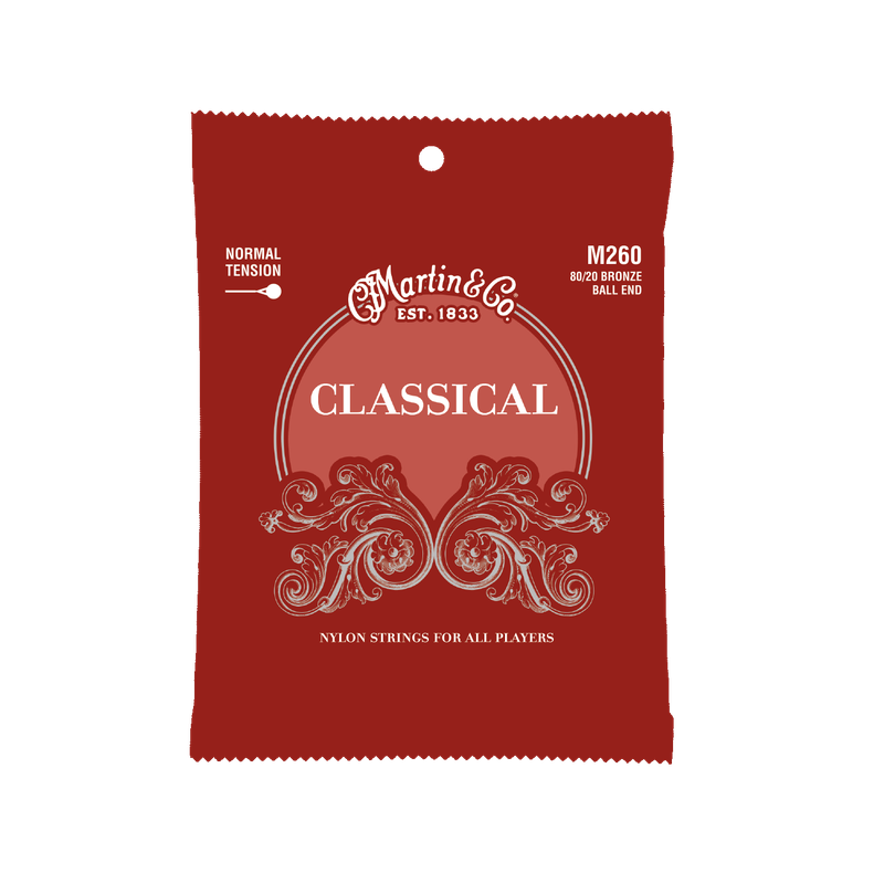 Martin M260 Classical Normal Tension Nylon Guitar Strings (28-43)