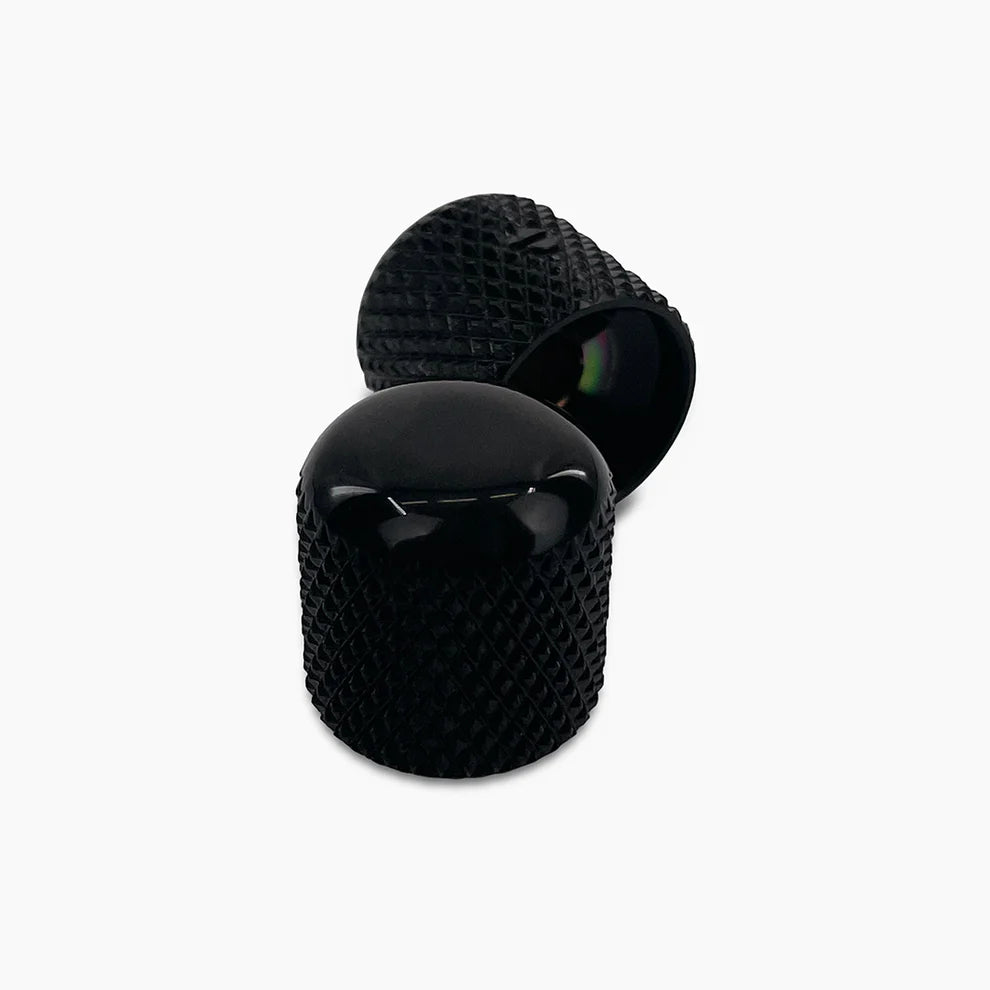 Allparts MK-0110-003 Metal Dome Knobs (2) - Black
