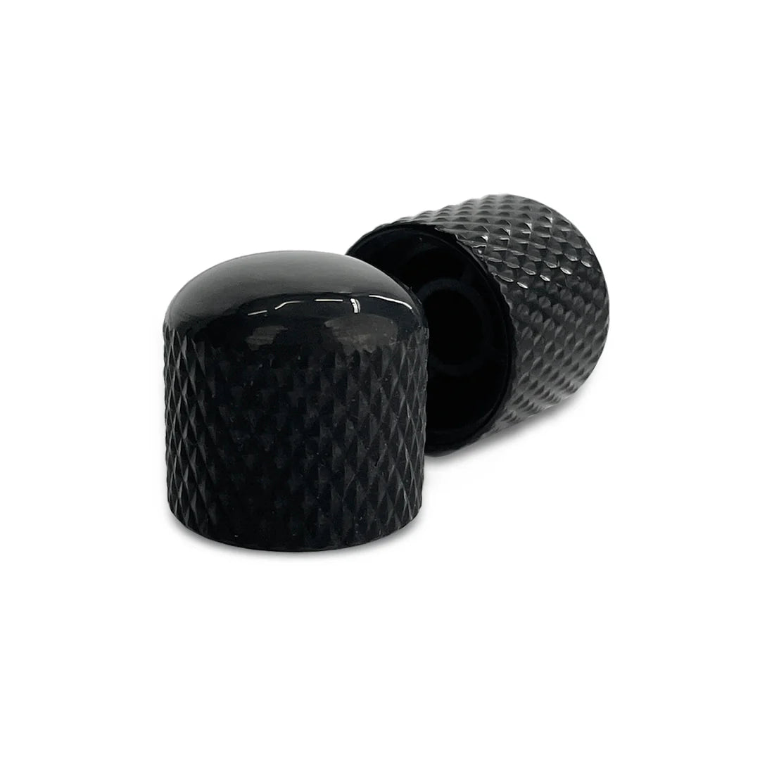 Allparts MK-3300-003 Push-on Metal Dome Knobs (2) - Black