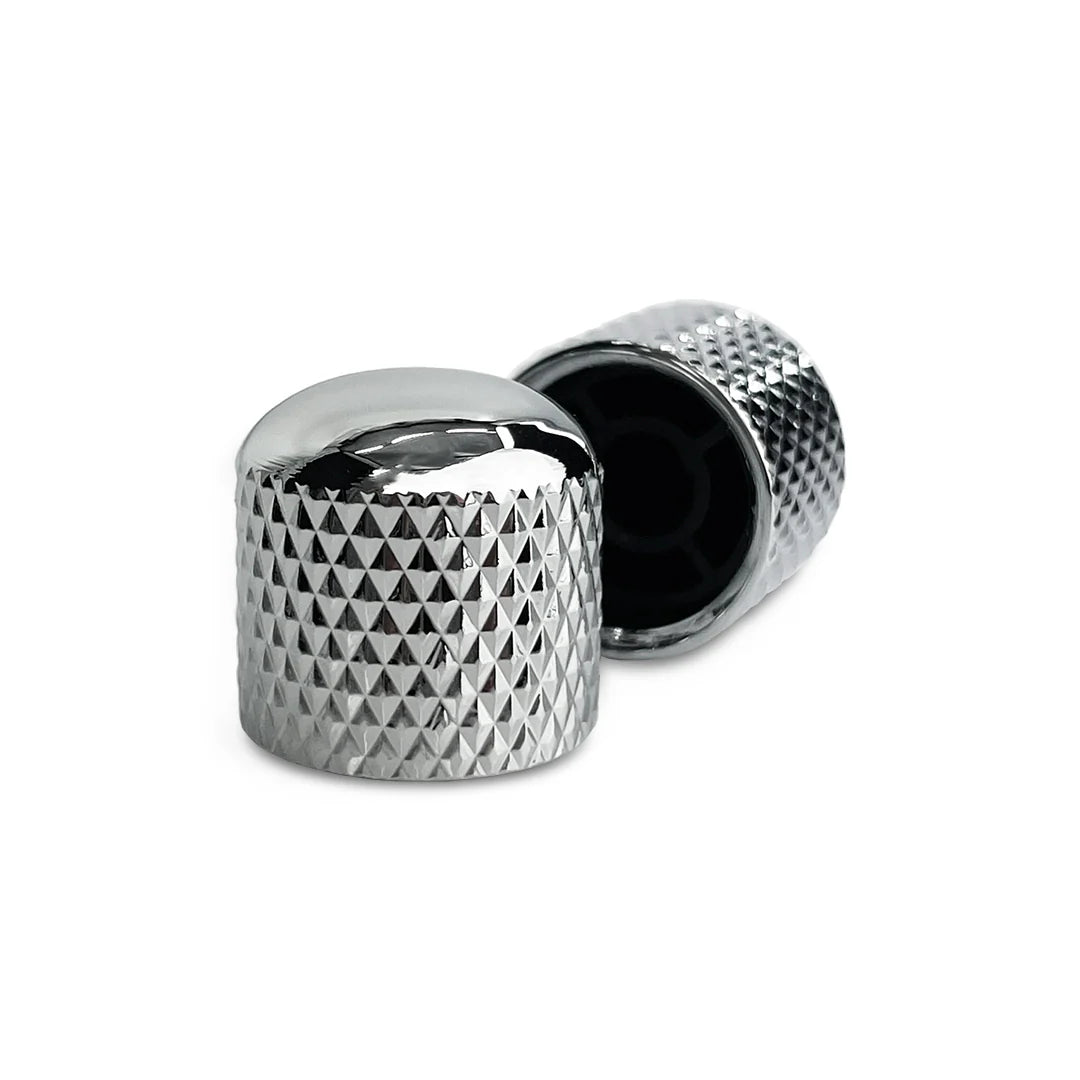 Allparts MK-3300-010 Push-on Metal Dome Knobs (2) - Chrome