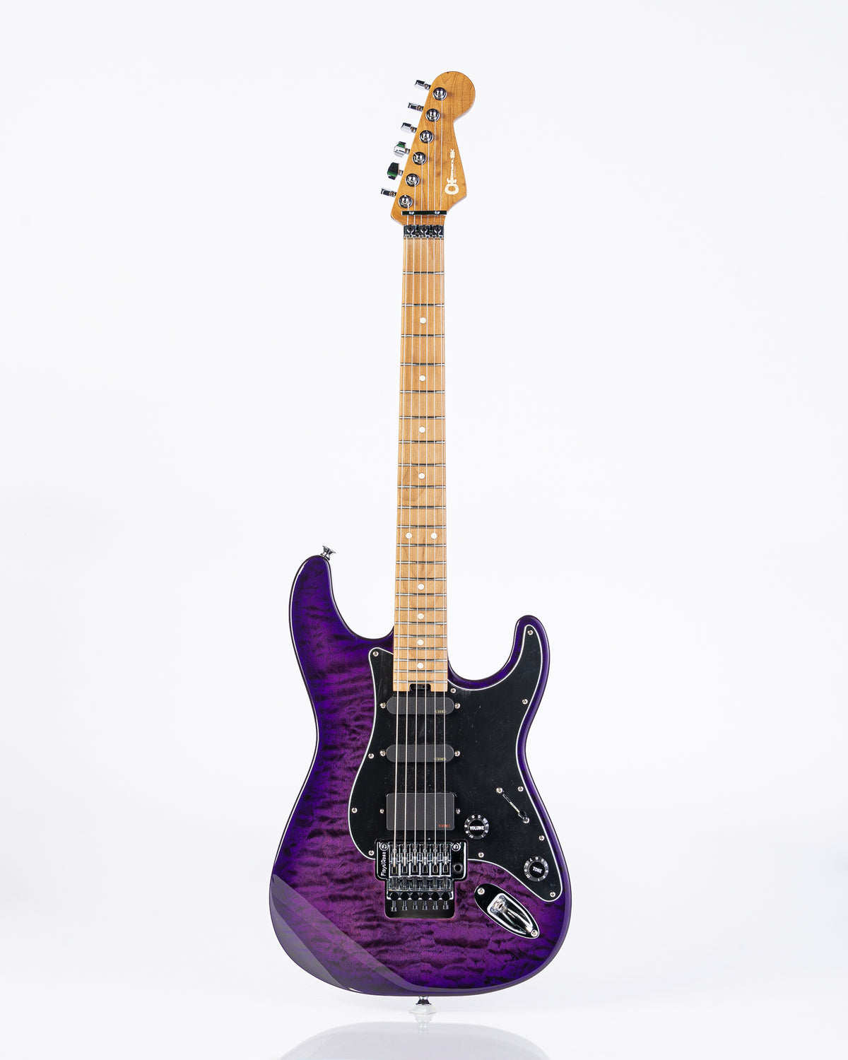Charvel Marco Sfogli Signature Pro-Mod So-Cal Style 1 HSS FR CM QM with Caramelized Maple Fingerboard - Transparent Purple Burst