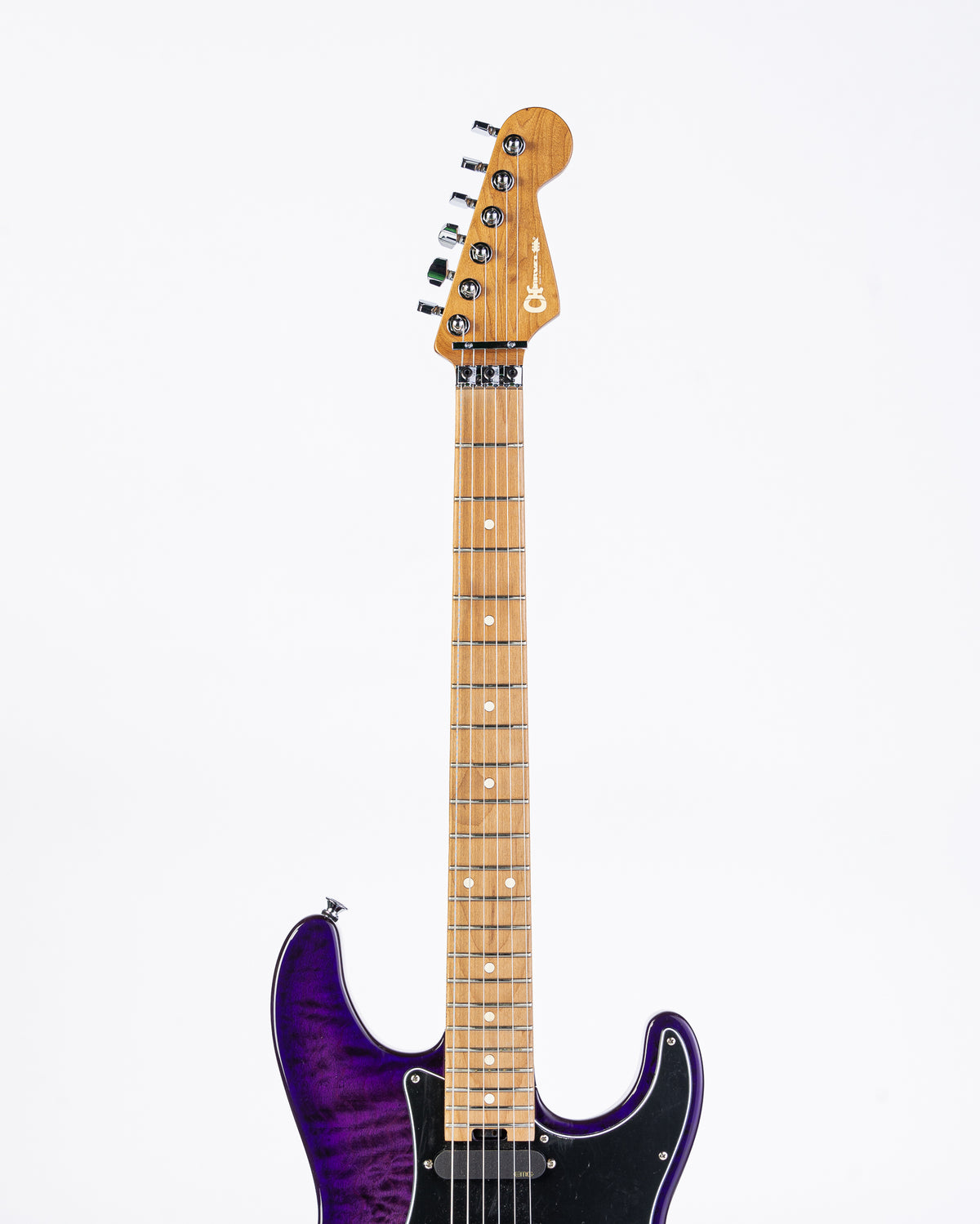 Charvel Marco Sfogli Signature Pro-Mod So-Cal Style 1 HSS FR CM QM with Caramelized Maple Fingerboard - Transparent Purple Burst