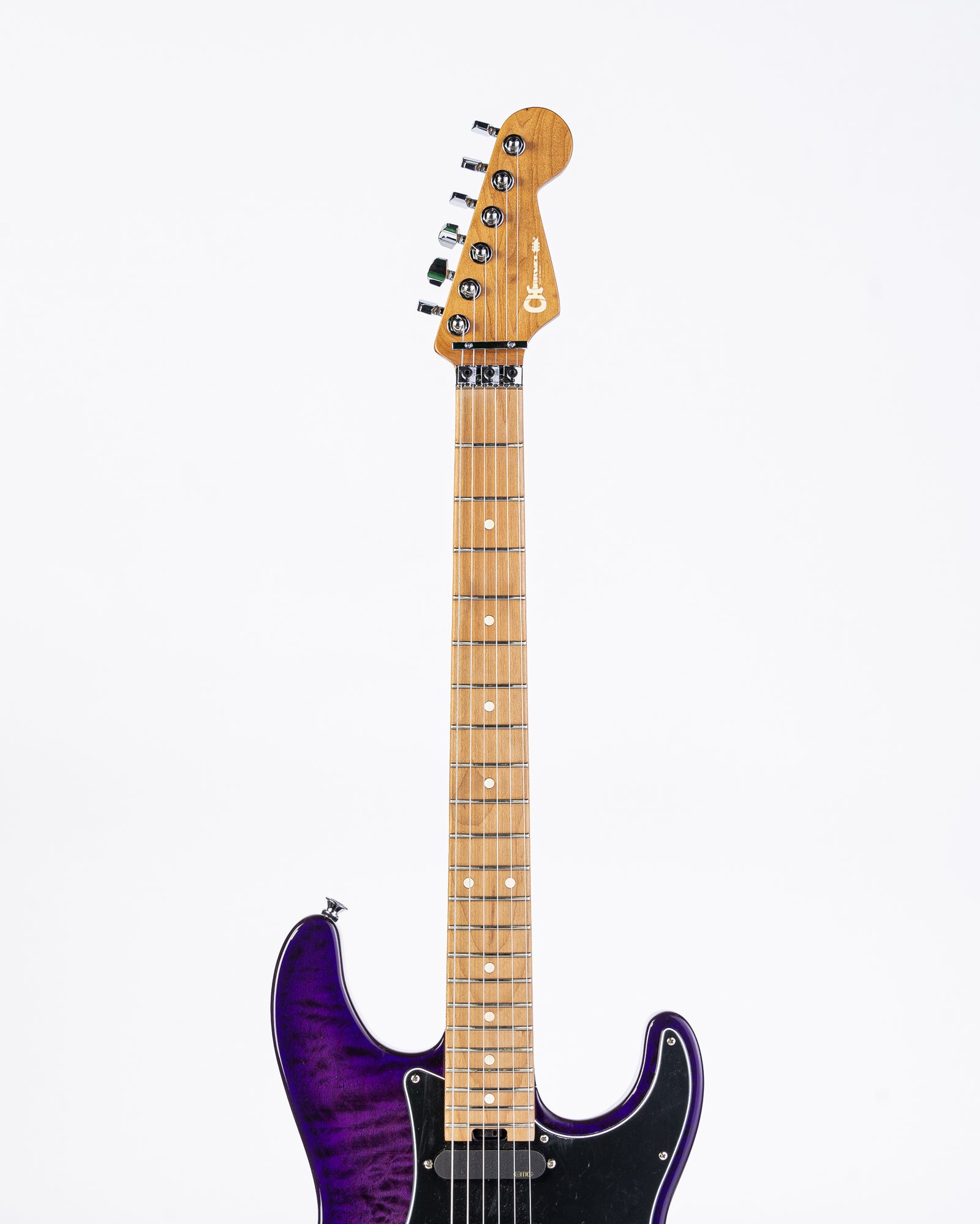 Charvel Marco Sfogli Signature Pro-Mod So-Cal Style 1 HSS FR CM QM with Caramelized Maple Fingerboard - Transparent Purple Burst