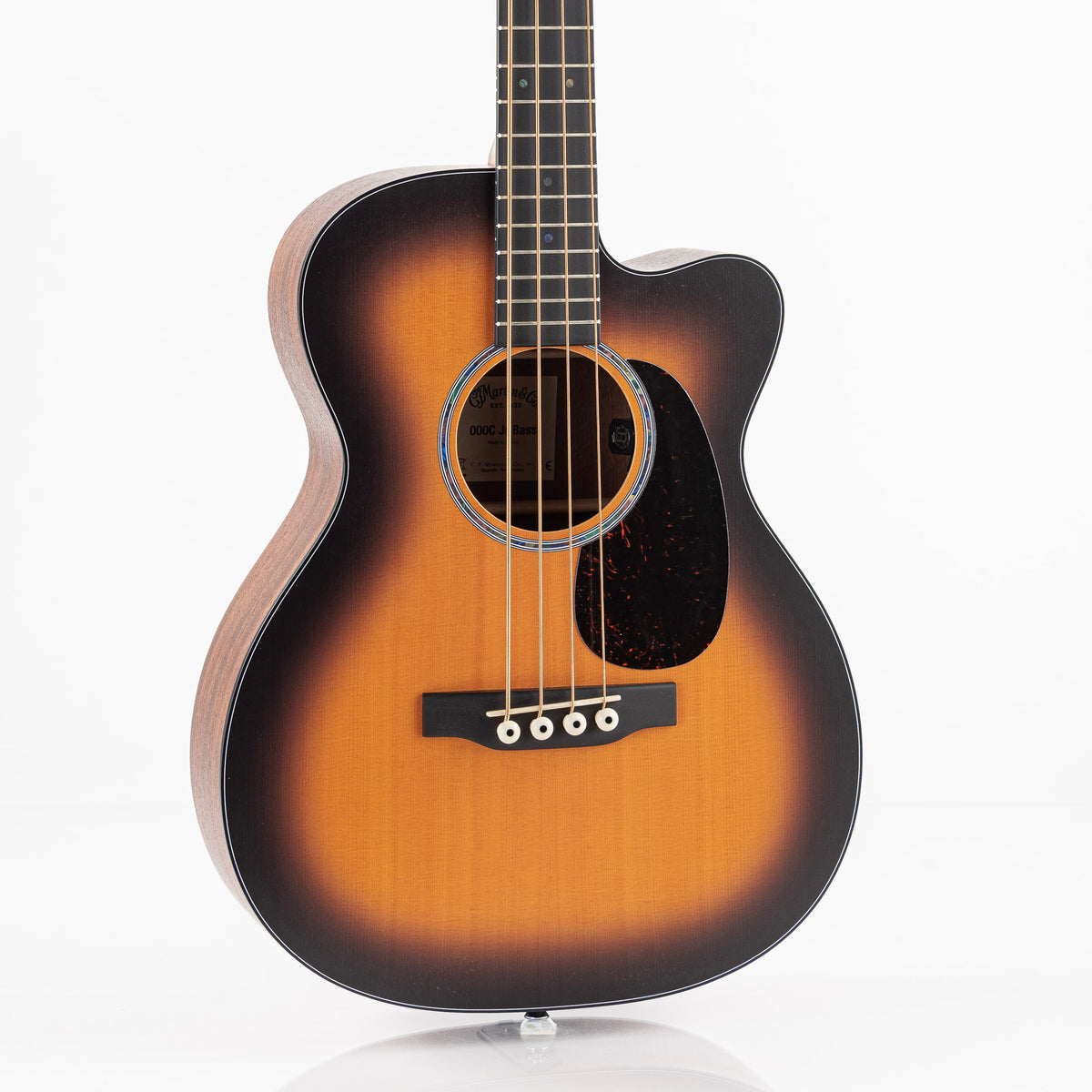 Martin 000C Jr E Junior Series Cutaway Acoustic Electric Bass Guitar - Sunburst