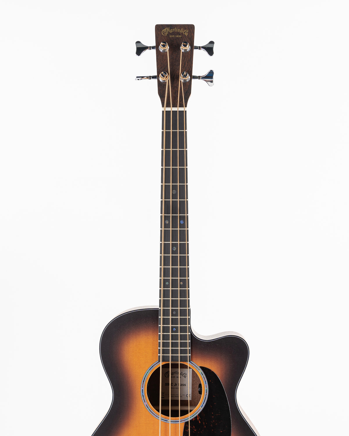 Martin 000C Jr E Junior Series Cutaway Acoustic Electric Bass Guitar - Sunburst
