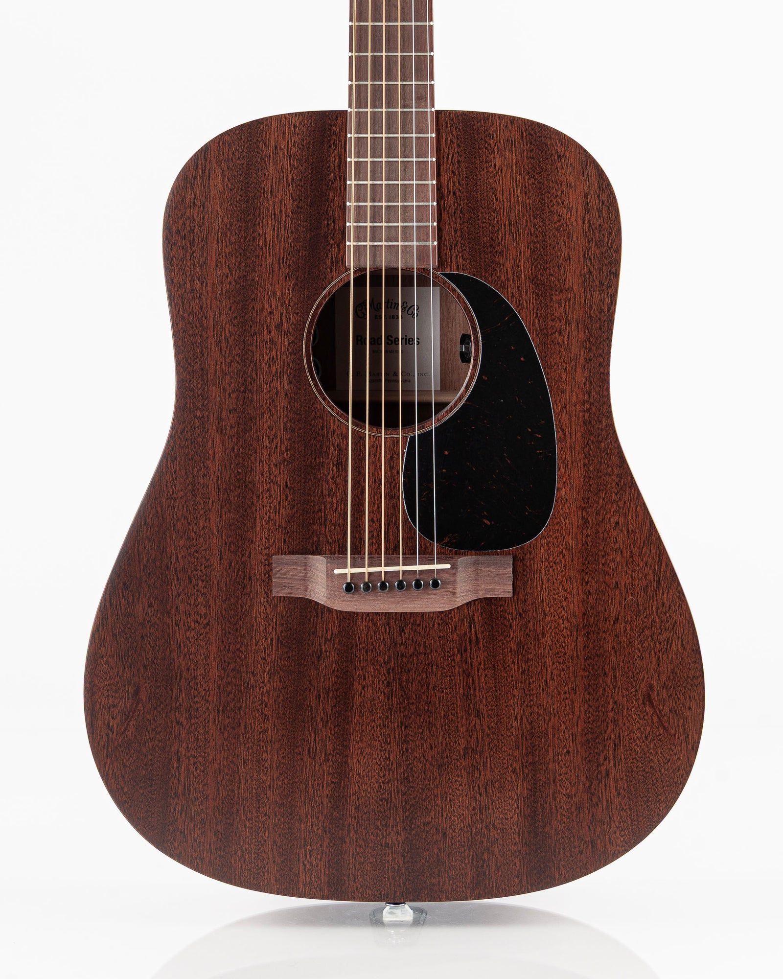 Martin D-10E Retro Sapele Road Series Dreadnought Acoustic Electric Guitar - Dark Mahogany