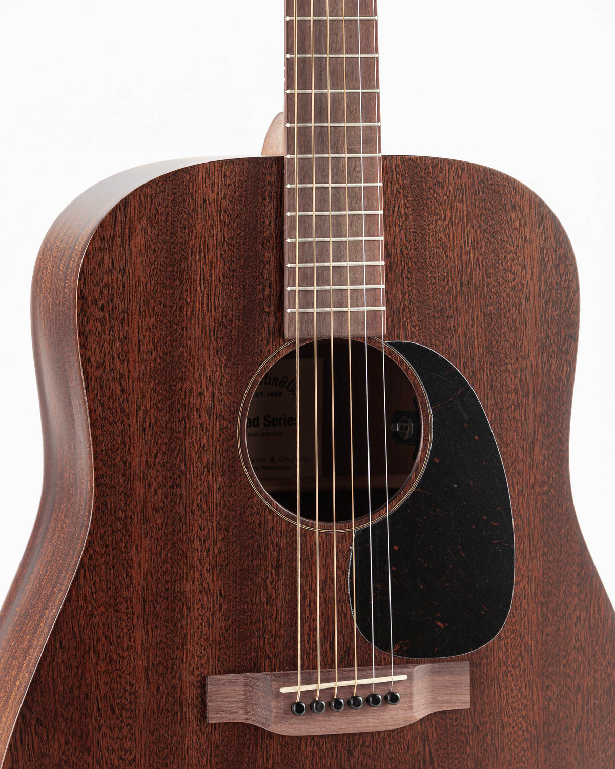 Martin D-10E Retro Sapele Road Series Dreadnought Acoustic Electric Guitar - Dark Mahogany