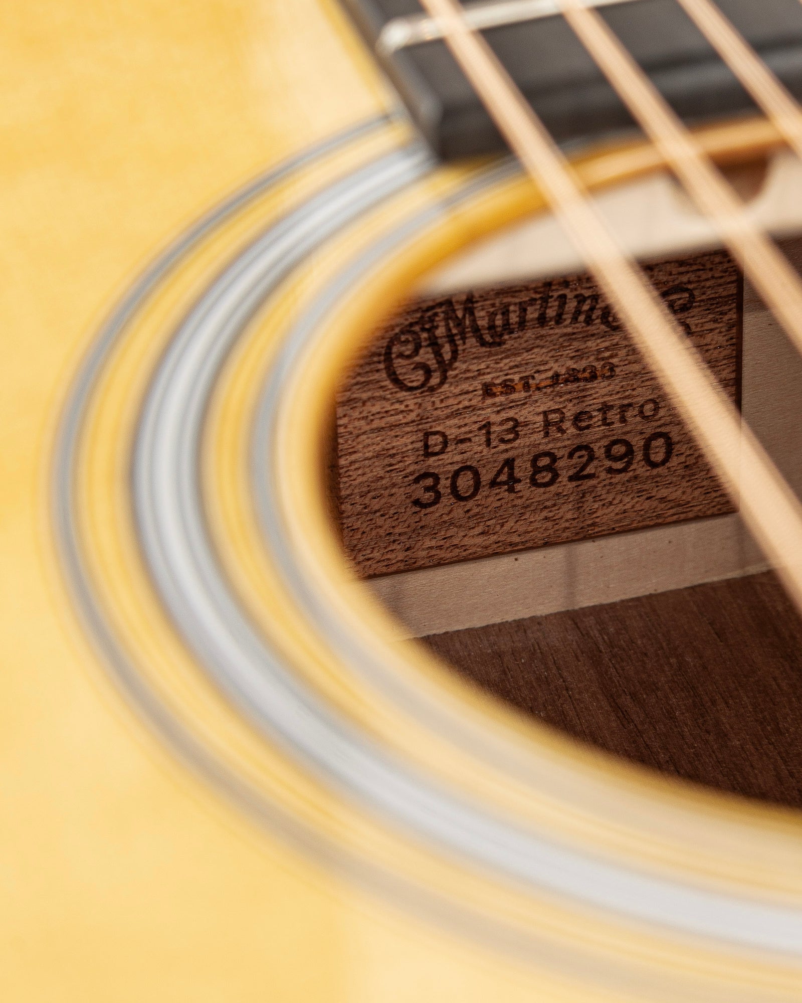 Martin D-13E Retro Walnut Road Series Dreadnought Acoustic Electric Guitar - Aging Toner Natural Gloss