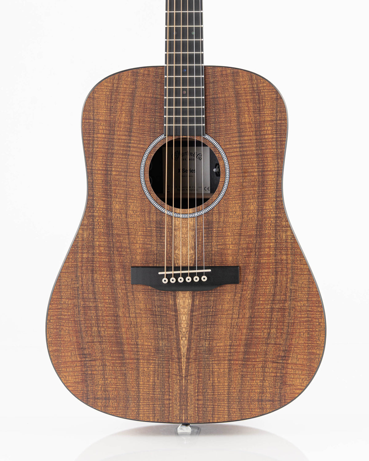 Martin D-X1E Koa X Series Dreadnought Acoustic Electric Guitar - Natural