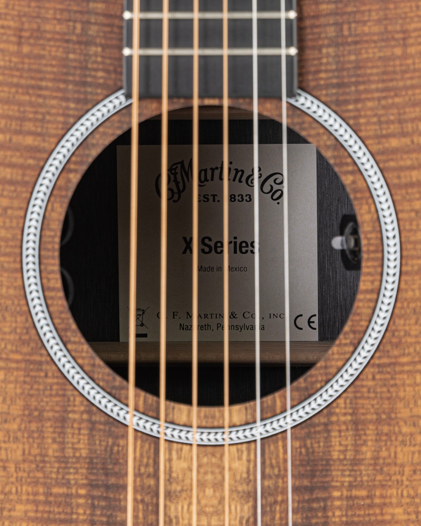 Martin D-X1E Koa X Series Dreadnought Acoustic Electric Guitar - Natural