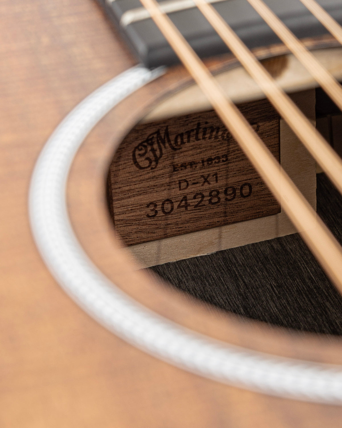 Martin D-X1E Koa X Series Dreadnought Acoustic Electric Guitar - Natural