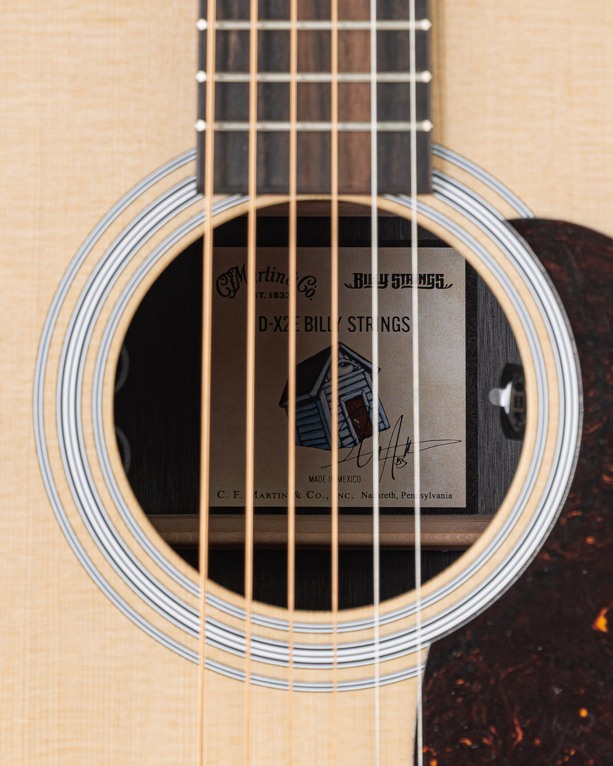 Martin D-X2E Billy Strings X Series Dreadnought Acoustic Electric Guitar - Natural