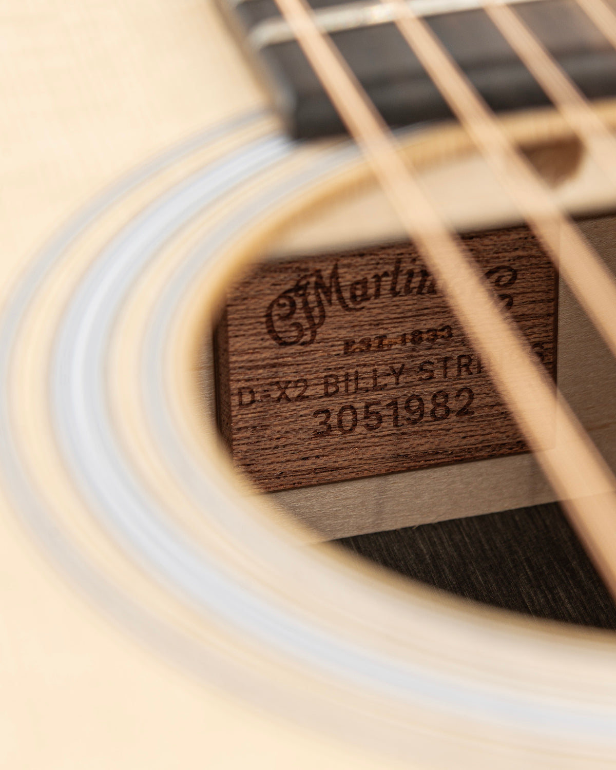 Martin D-X2E Billy Strings X Series Dreadnought Acoustic Electric Guitar - Natural