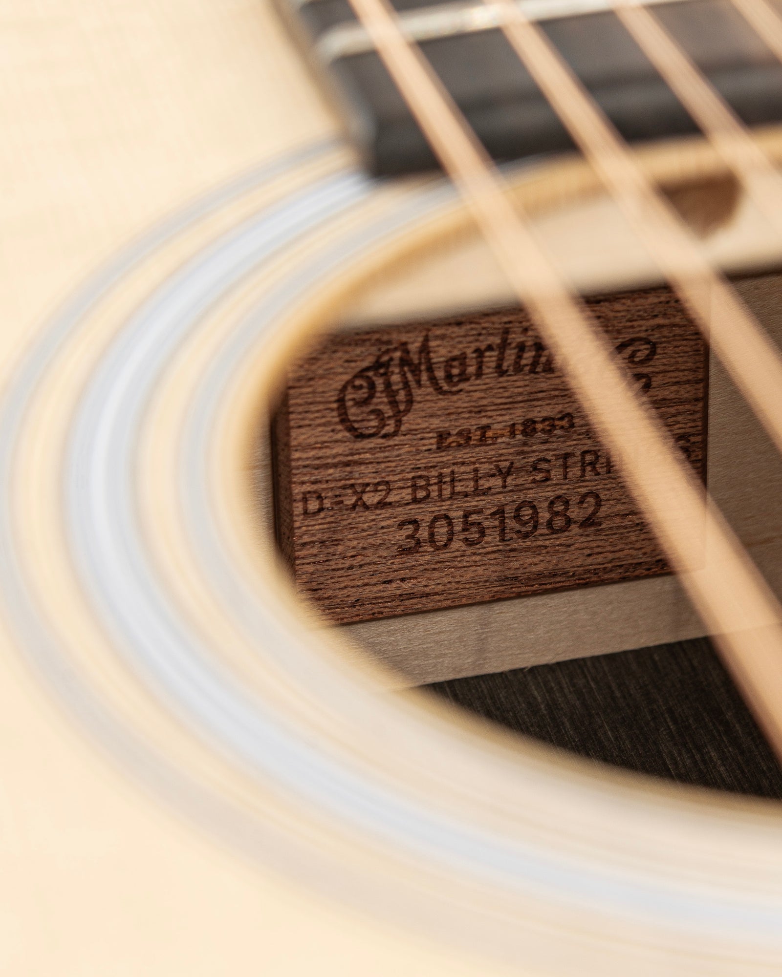 Martin D-X2E Billy Strings X Series Dreadnought Acoustic Electric Guitar - Natural