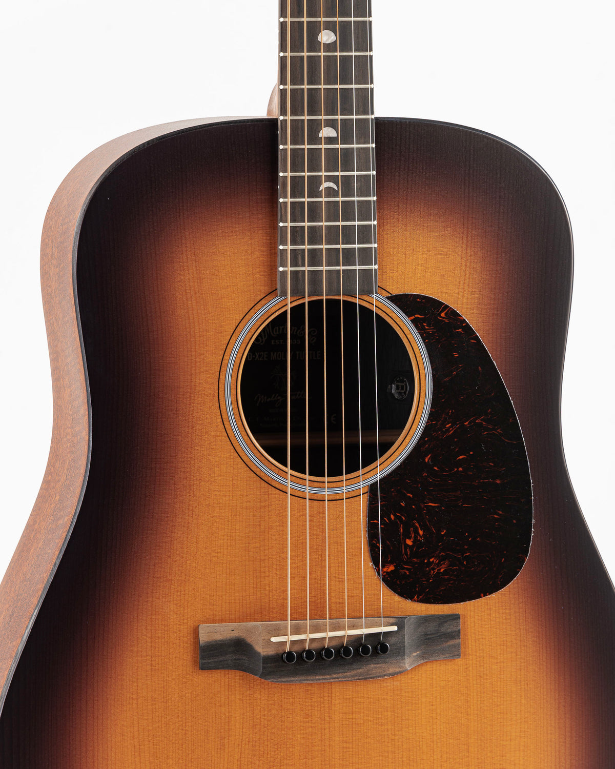 Martin D-X2E Molly Tuttle X Series Dreadnought Acoustic Electric Guitar - Vintage Sunburst
