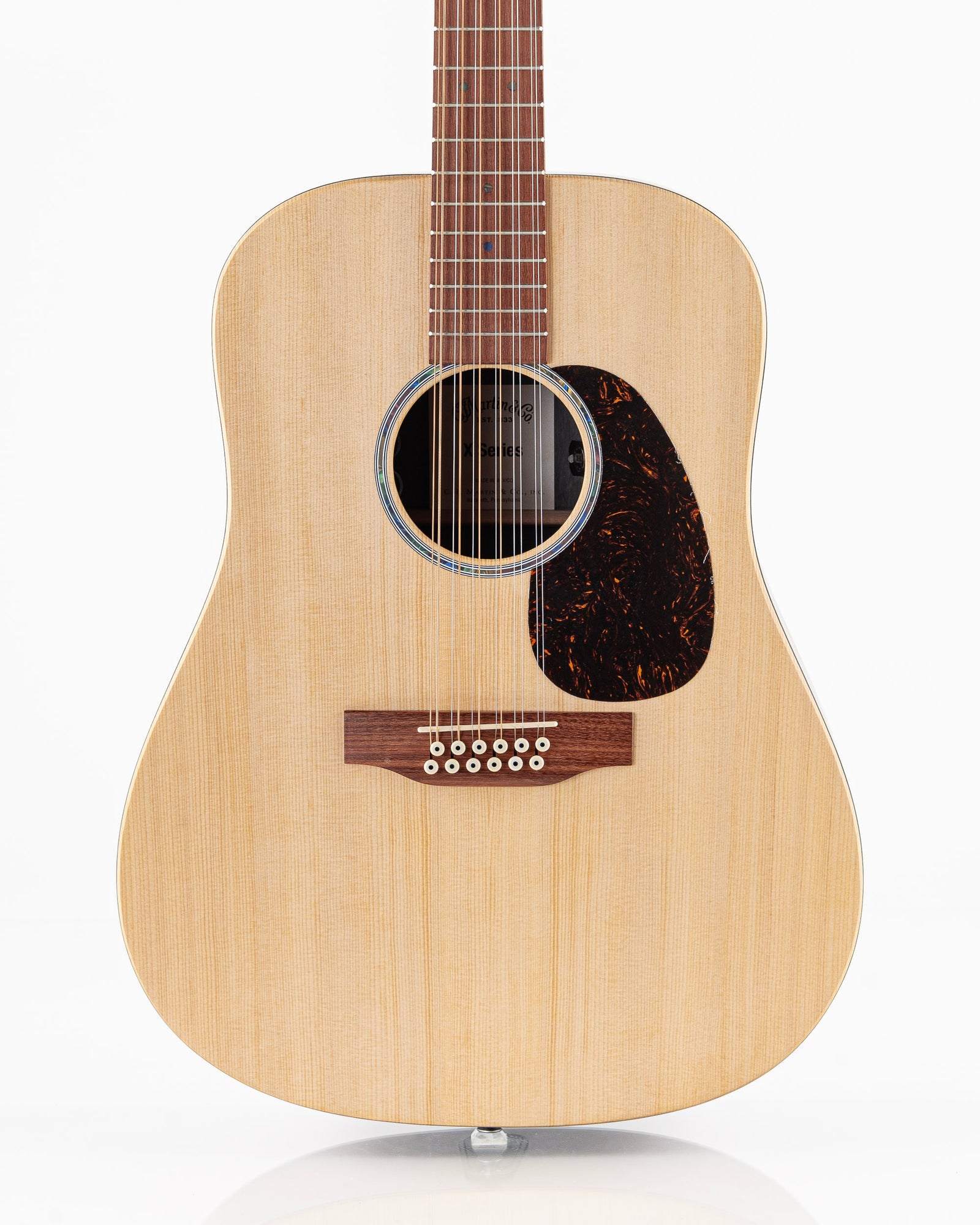 Martin D-X2E X Series Brazilian Rosewood 12 String Dreadnought Acoustic Electric Guitar - Natural