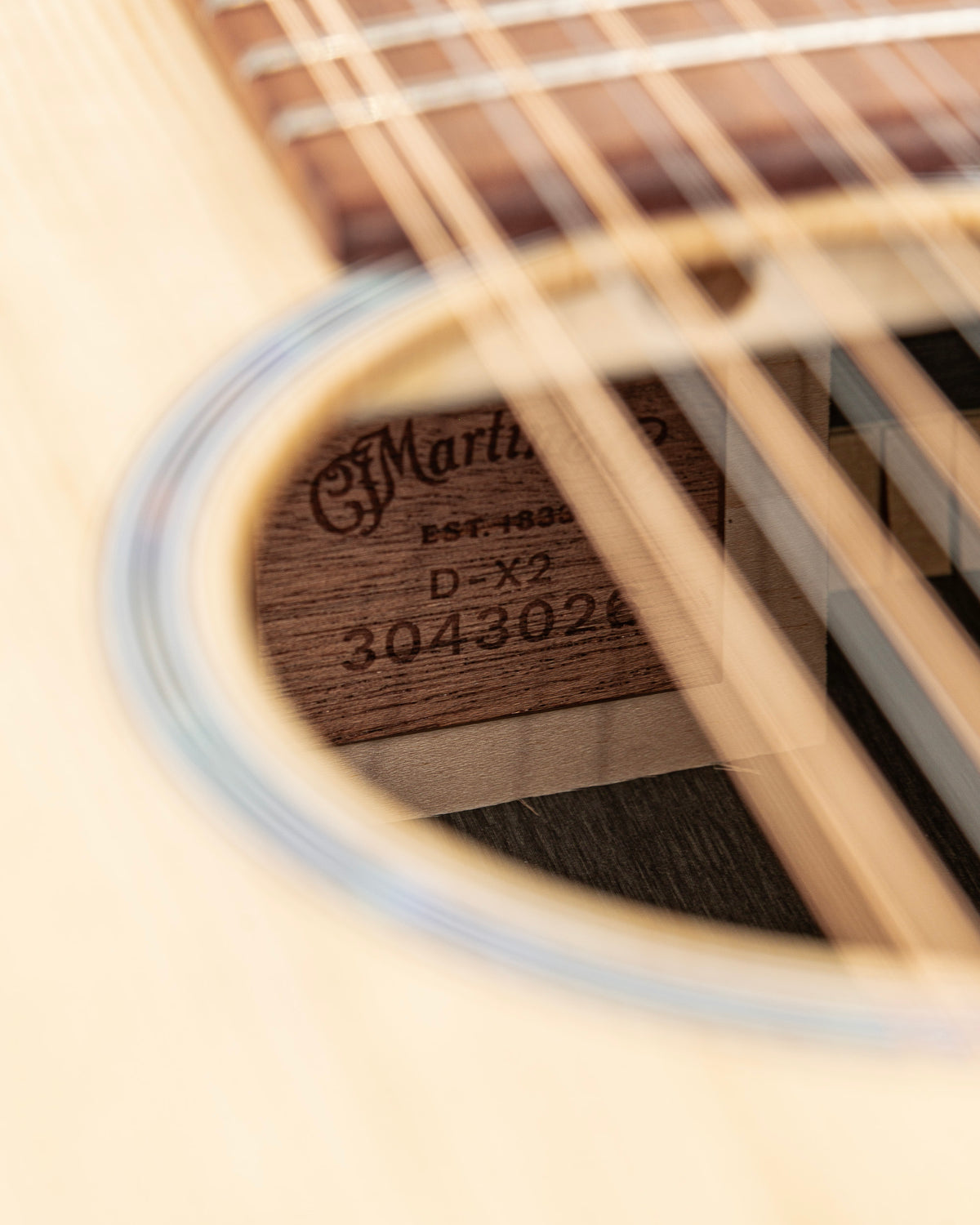 Martin D-X2E X Series Brazilian Rosewood 12 String Dreadnought Acoustic Electric Guitar - Natural