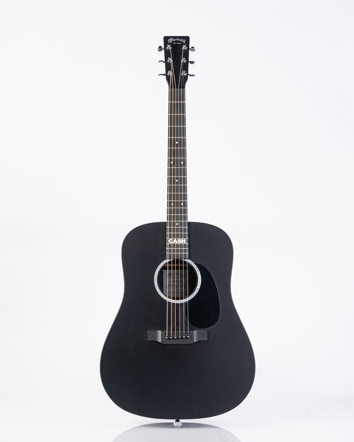 Martin X Series Johnny Cash Signature Acoustic Electric Guitar - Black