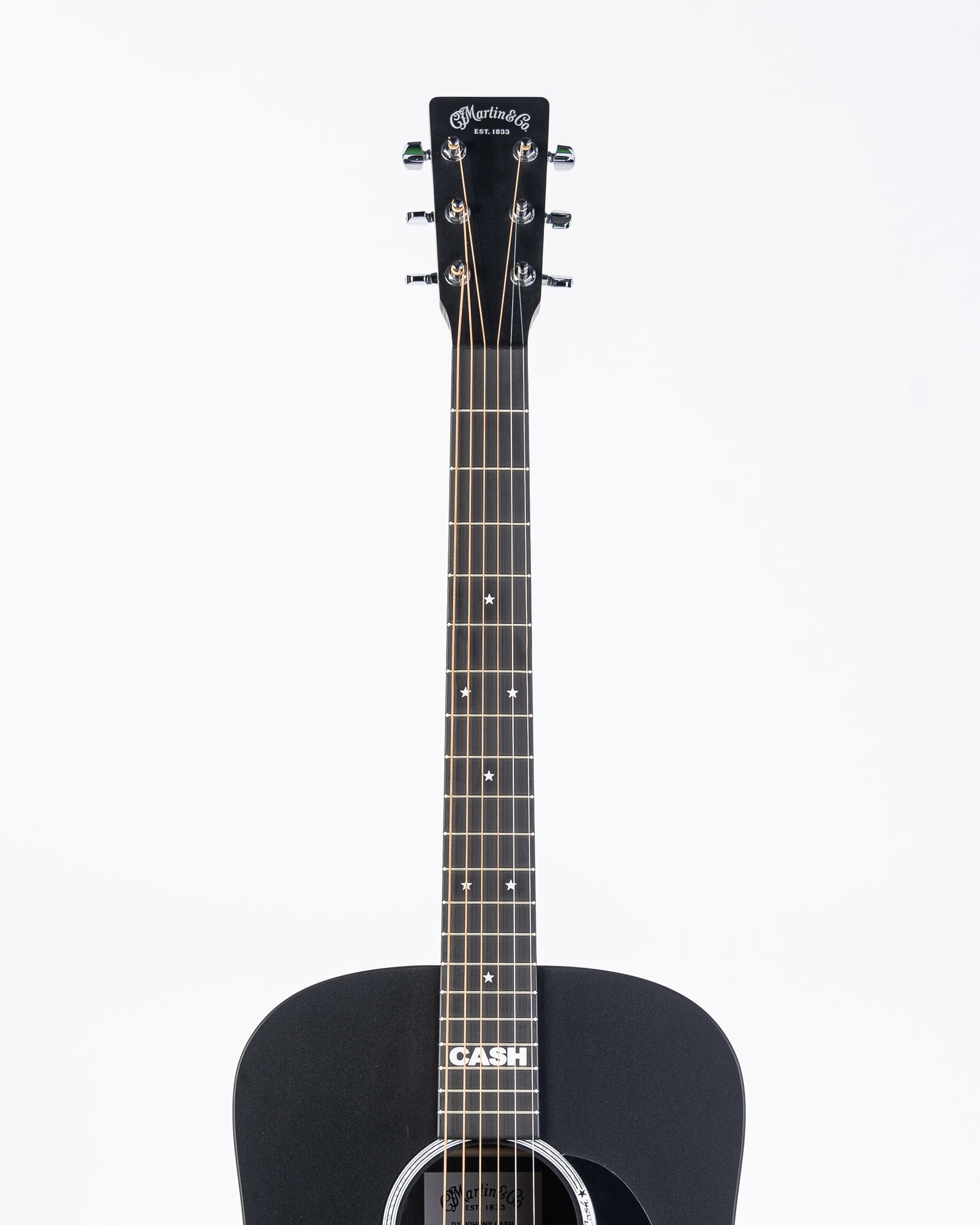 Martin X Series Johnny Cash Signature Acoustic Electric Guitar - Black