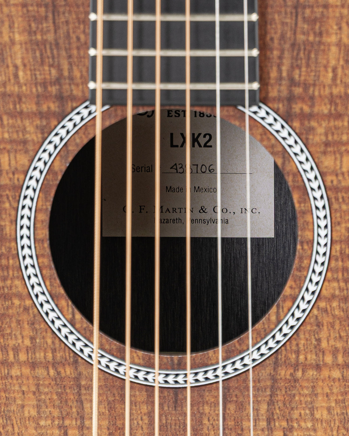 Martin LXK2 Little Martin Acoustic Guitar - Koa Pattern